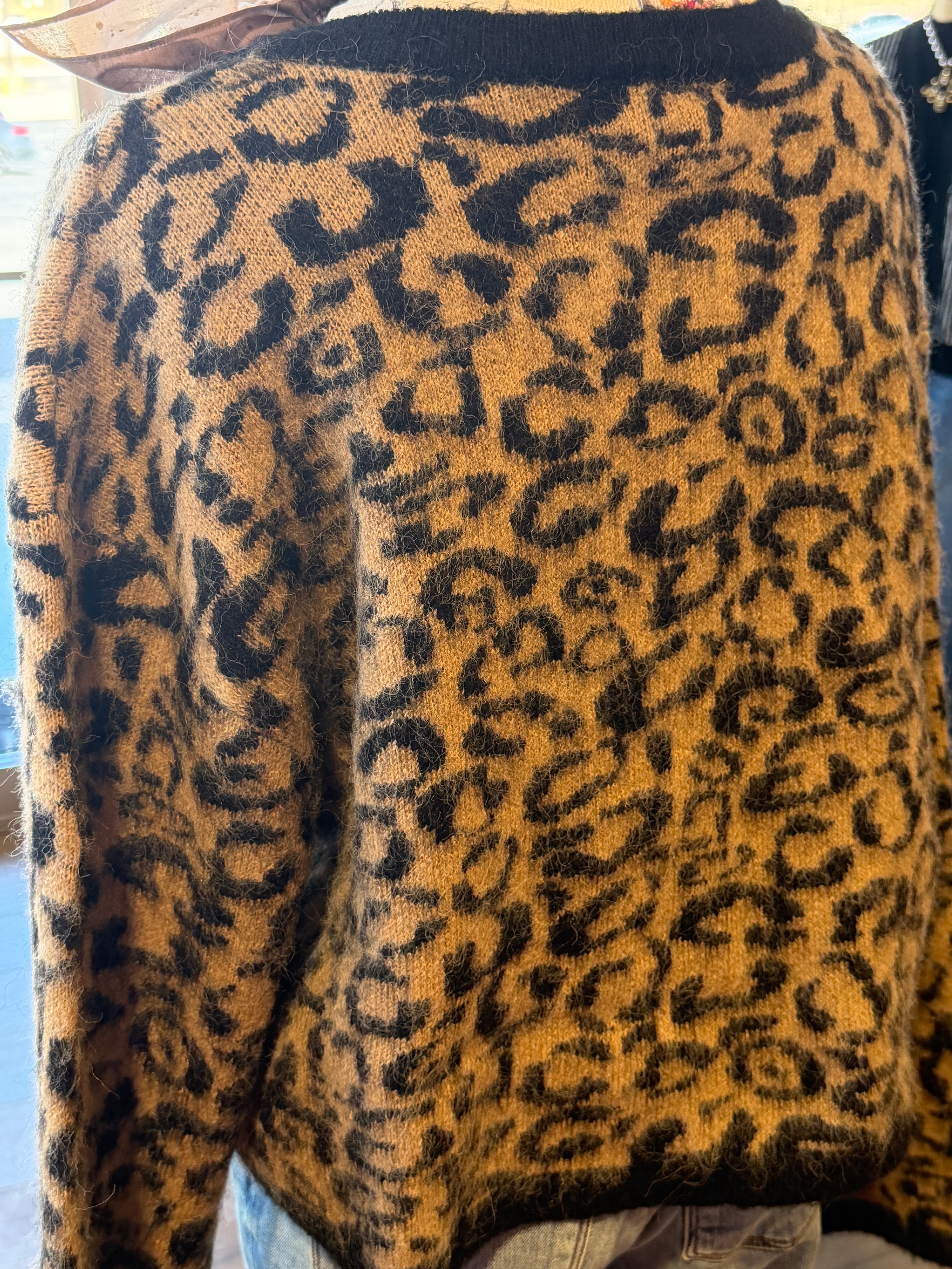 Libby Leopard Cardigan