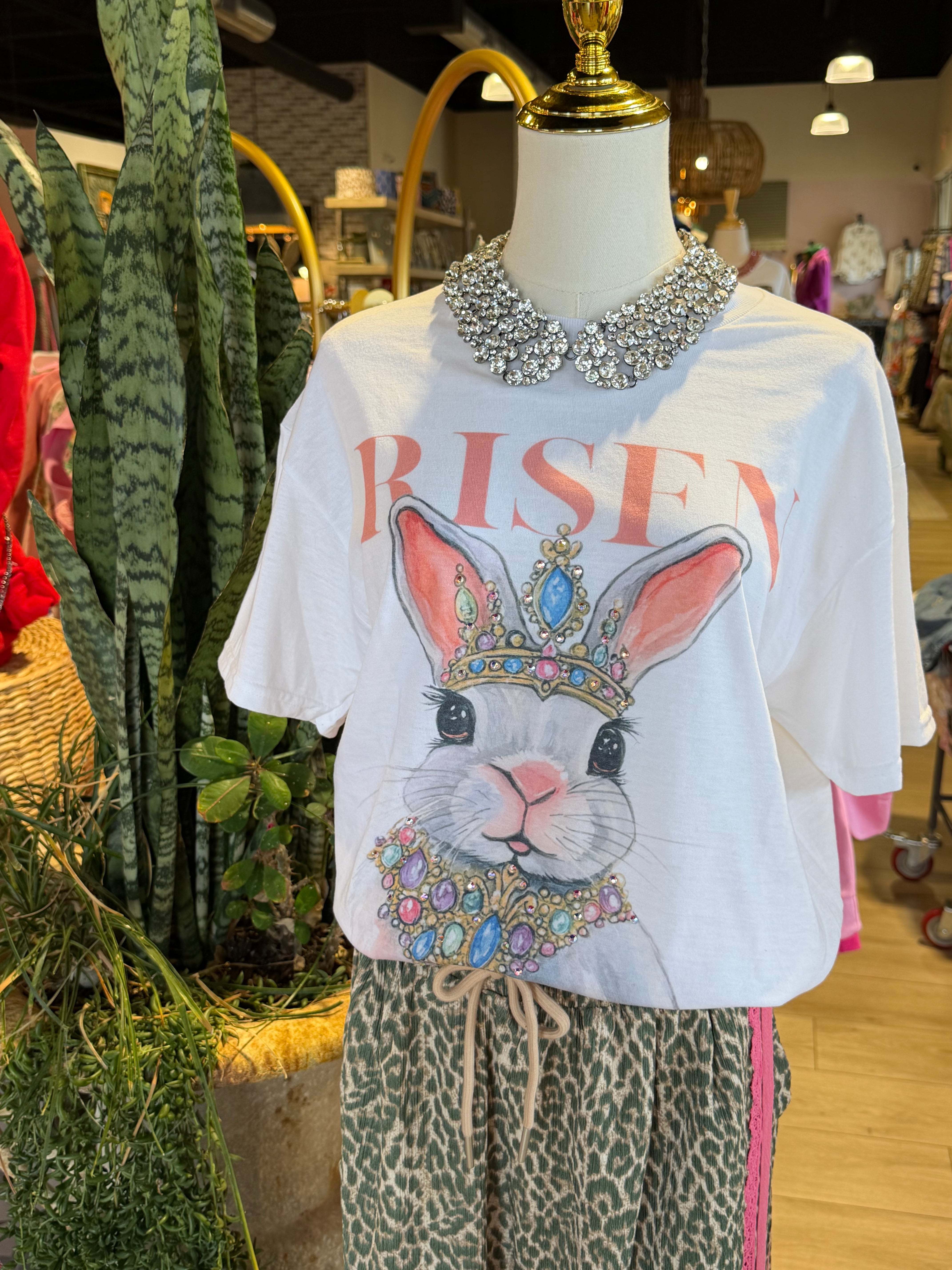 Risen Jeweled Bunny Tee