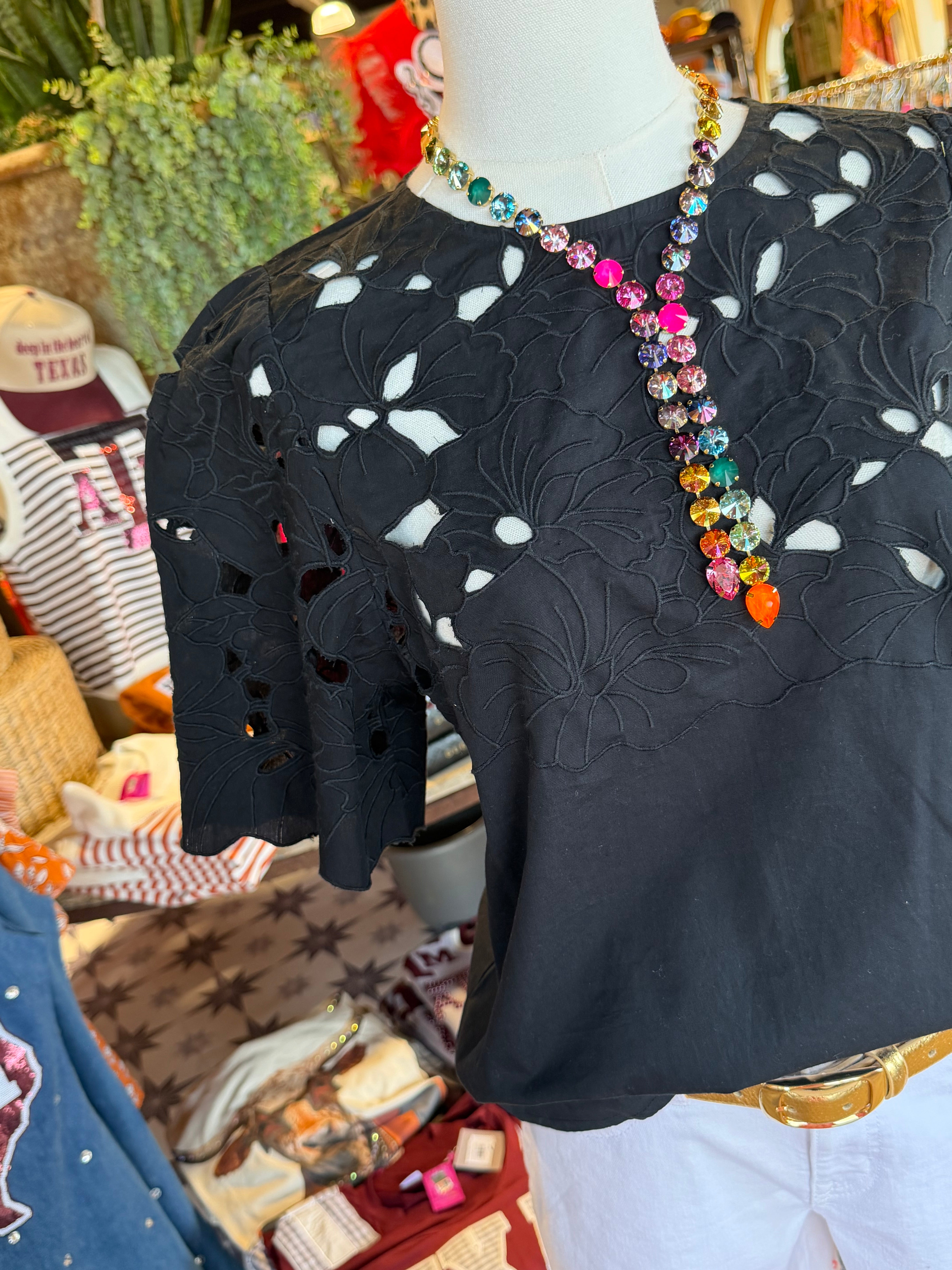Elizabeth Eyelet Top