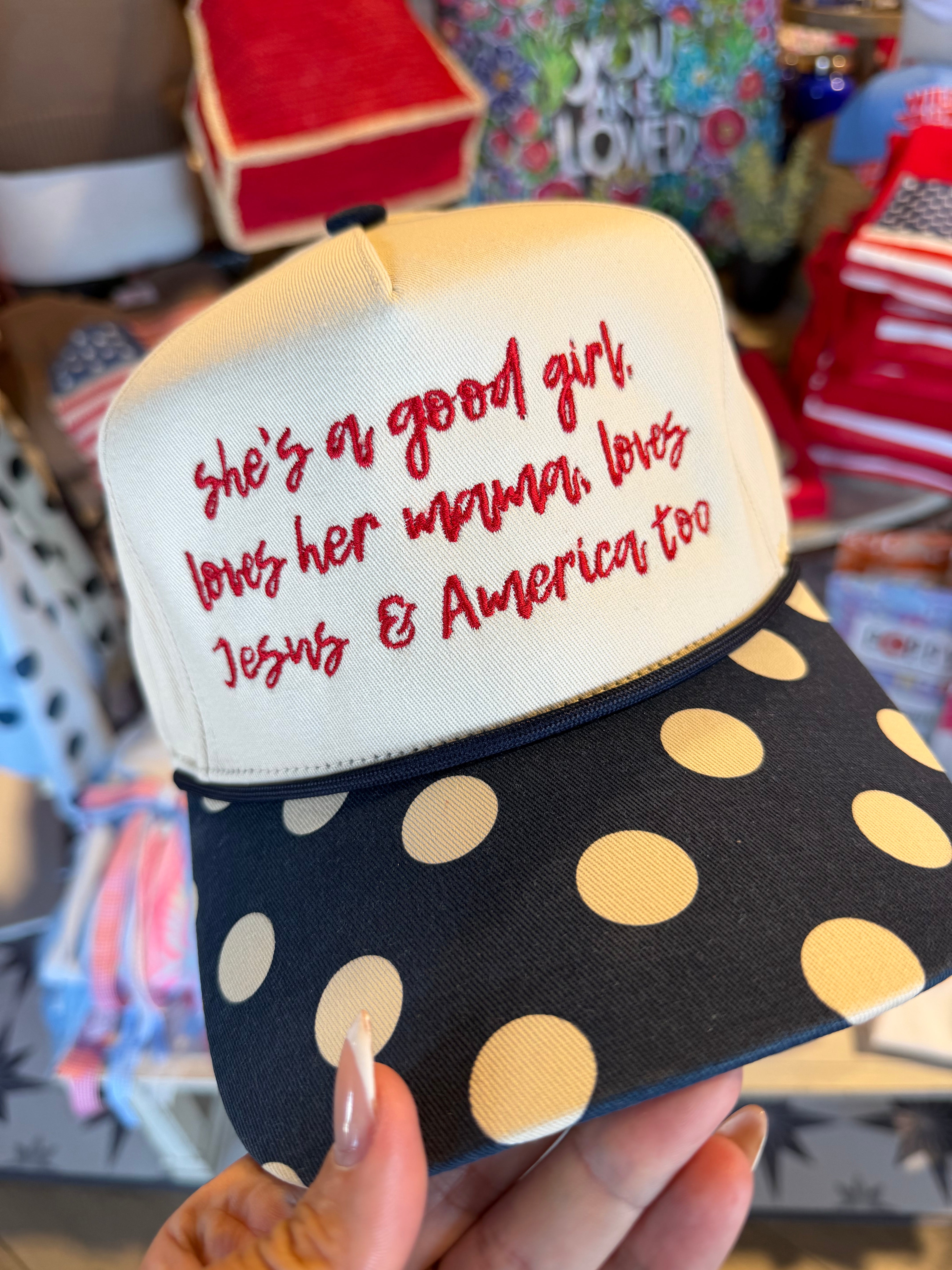 Loves Jesus & America Too Hat