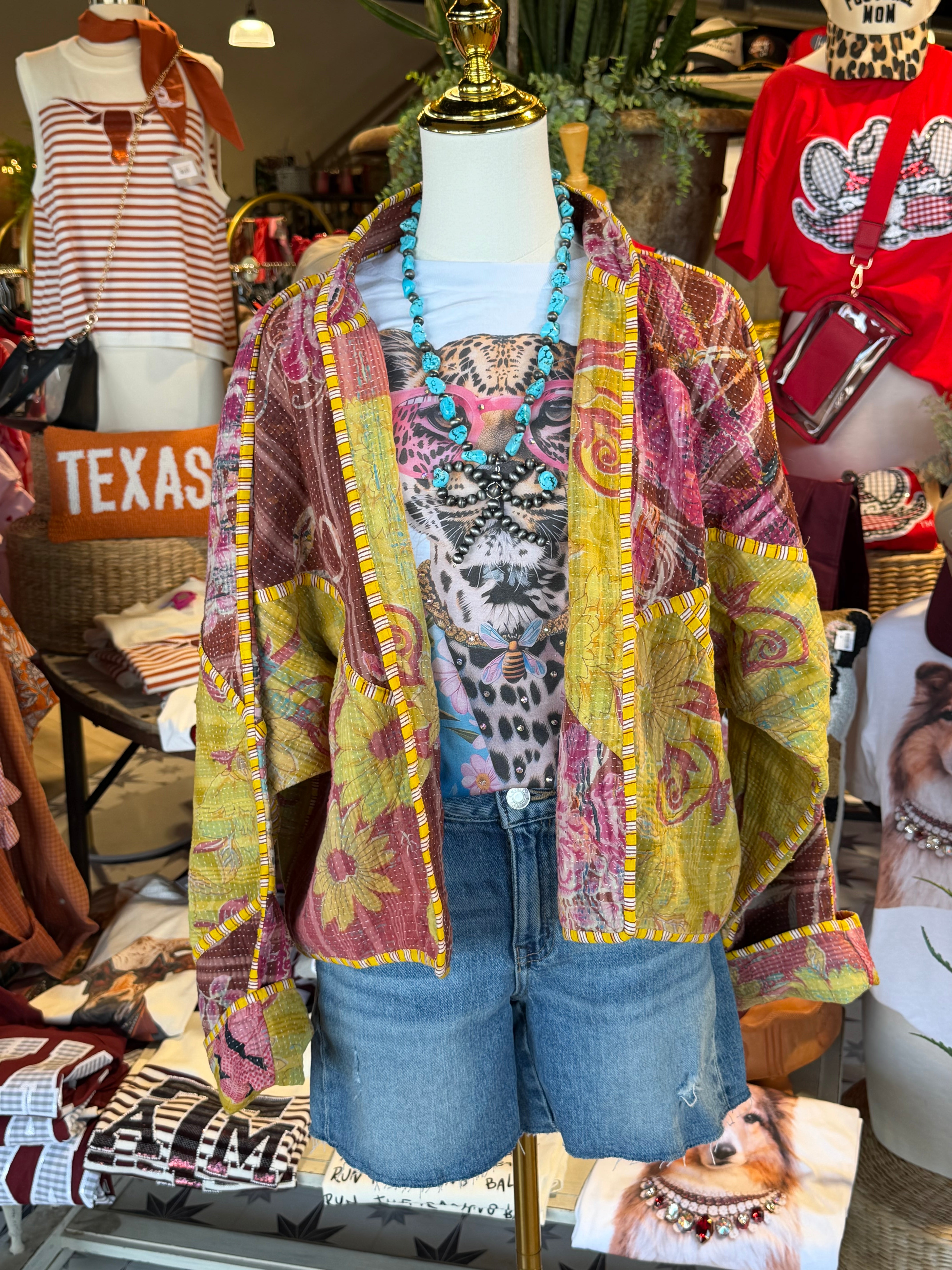 Kantha Quilted Jacket – Patchwork One-of-a-Kind Coat