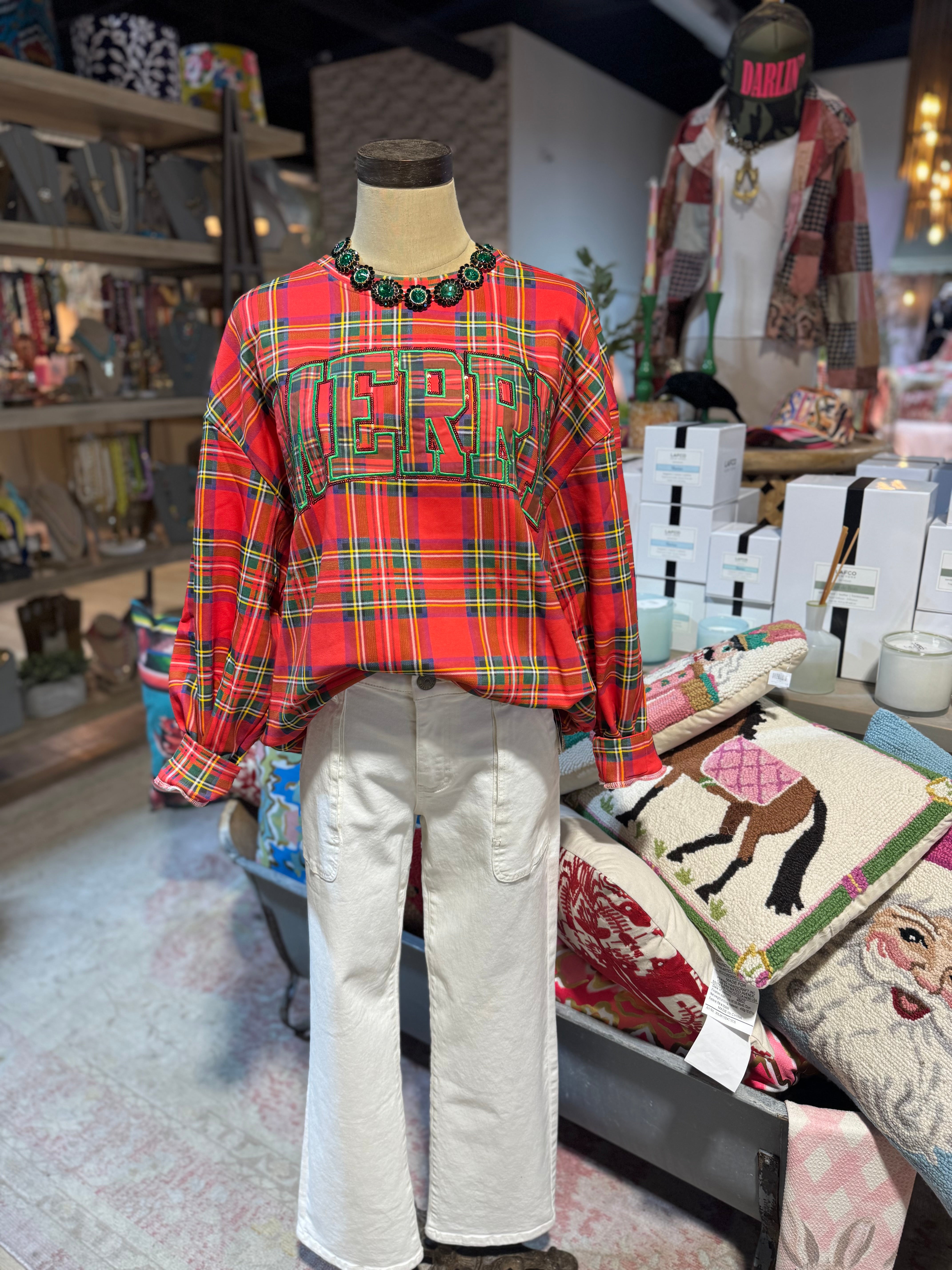 Red Plaid Merry