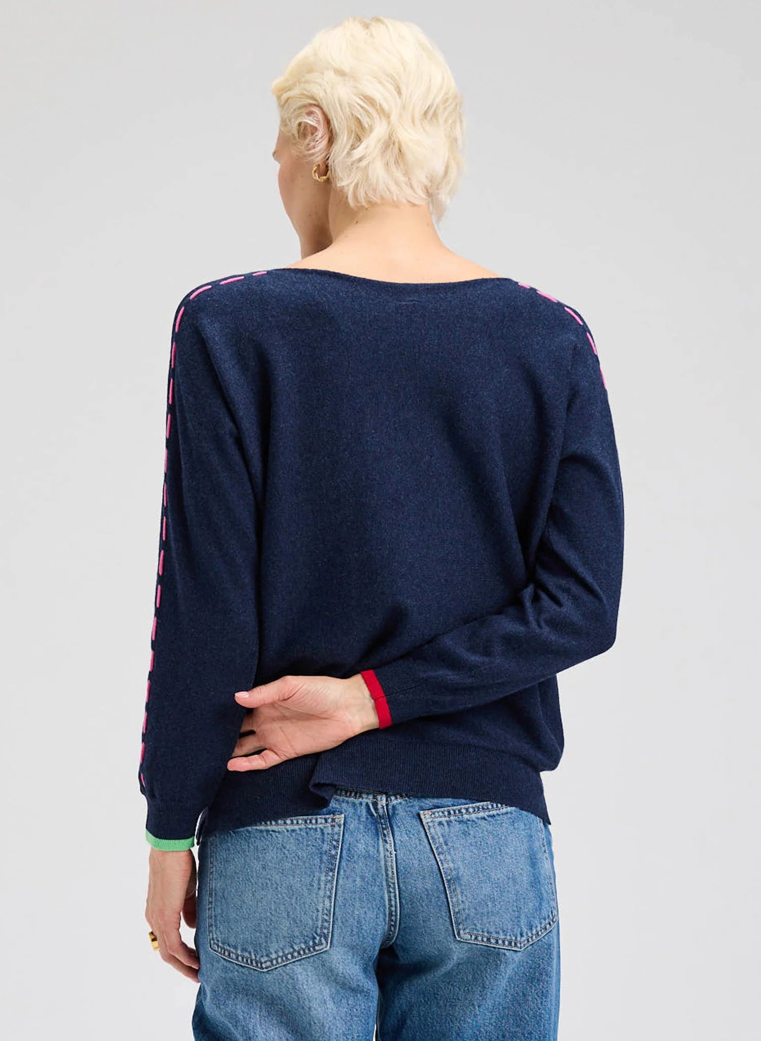 Star Sweater- DK Denim
