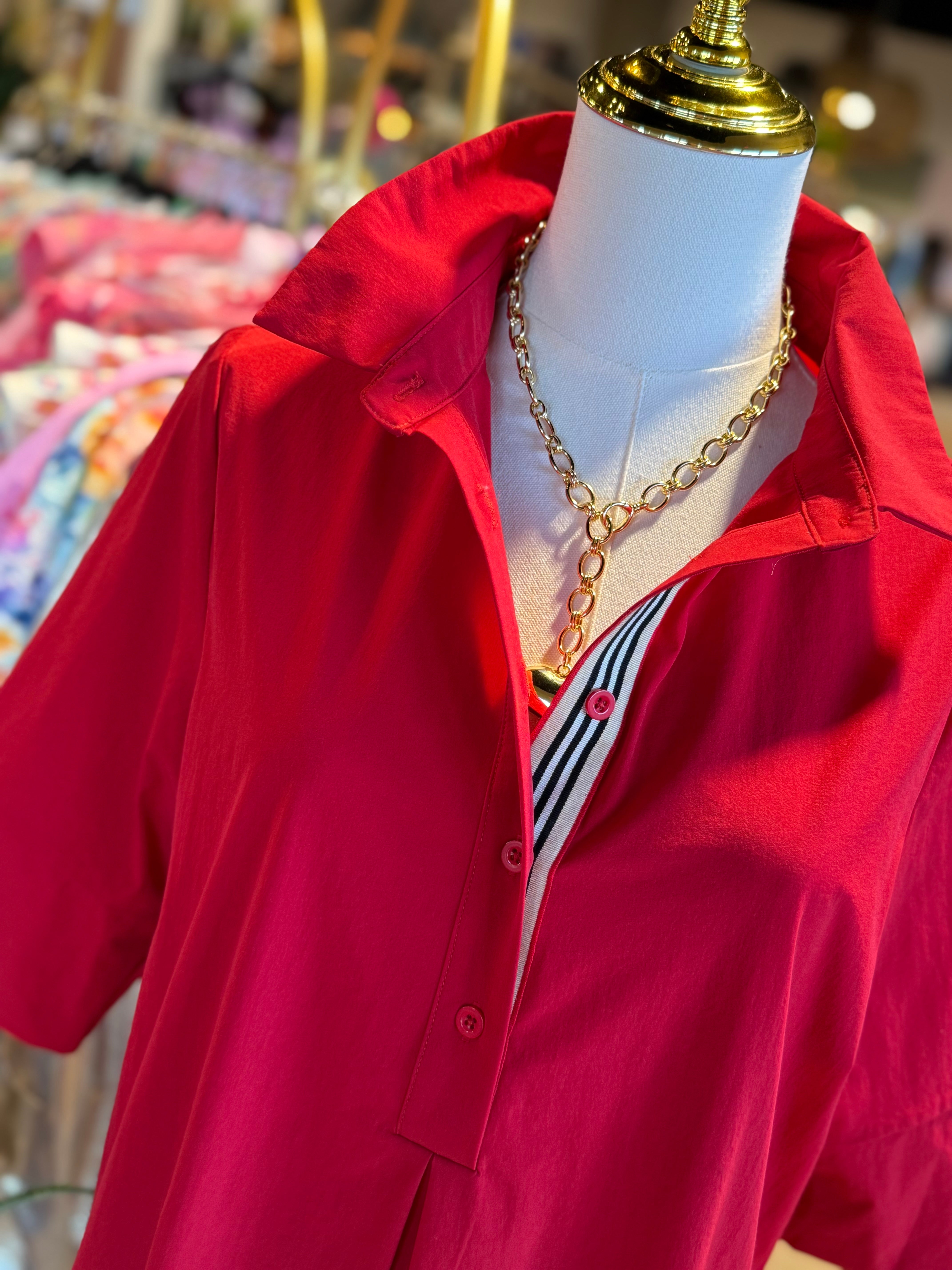 Wendi Woven Tunic Dress ( 2 Colors)