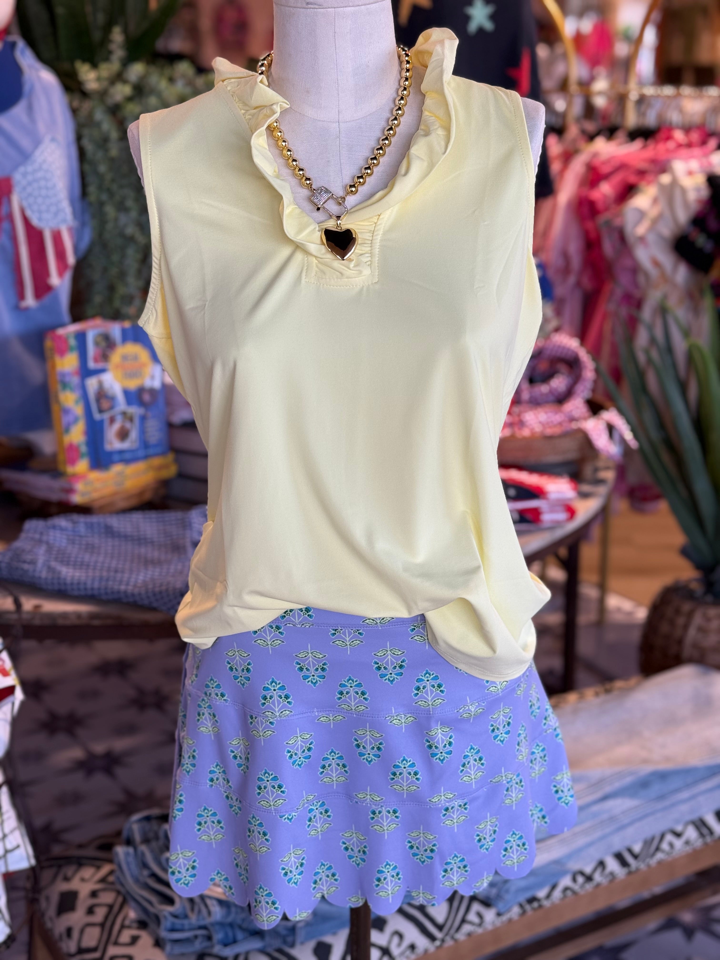 Floral Vine Scallop Skirt