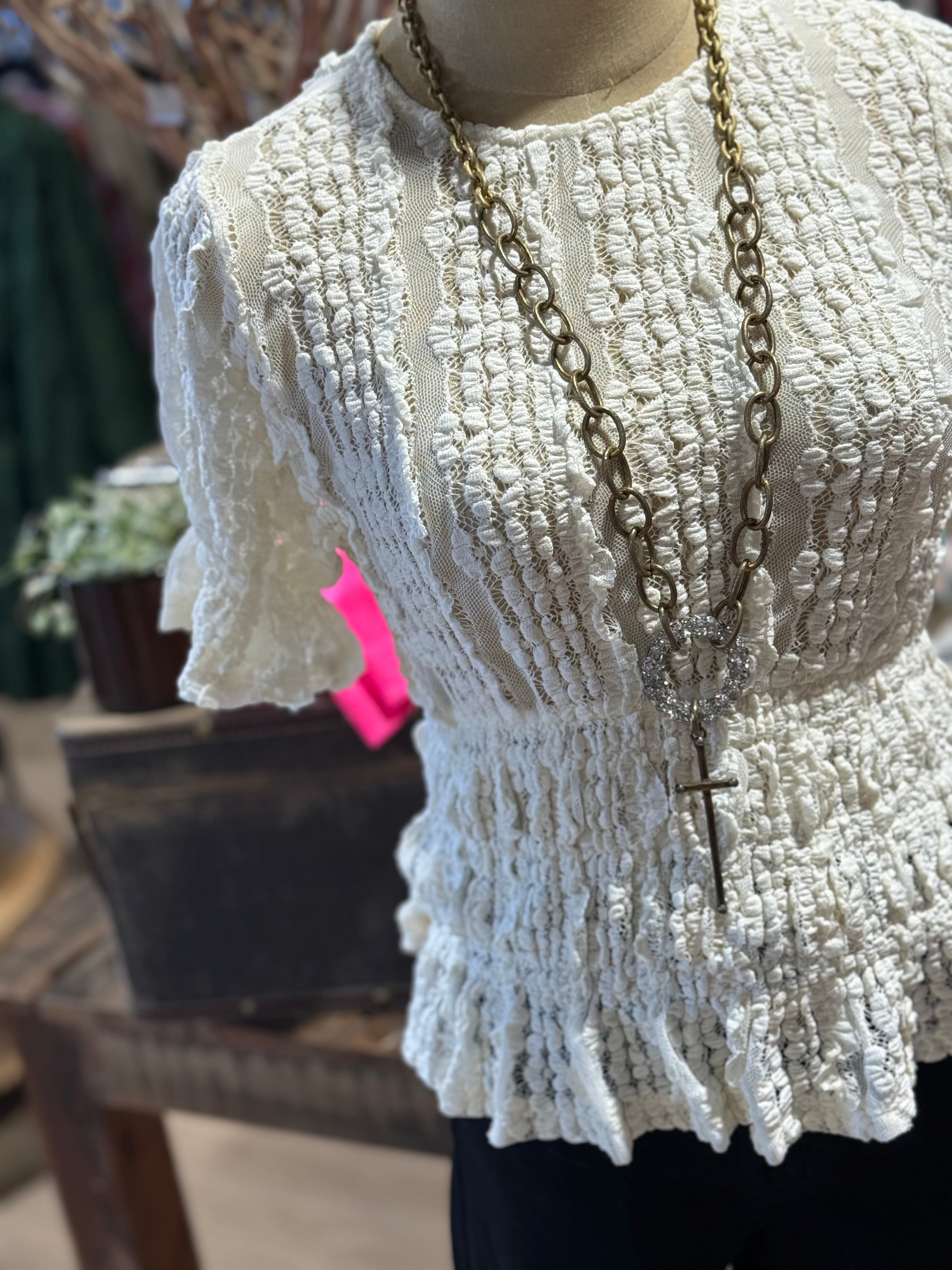 Tessa Lace Top- 2 Colors