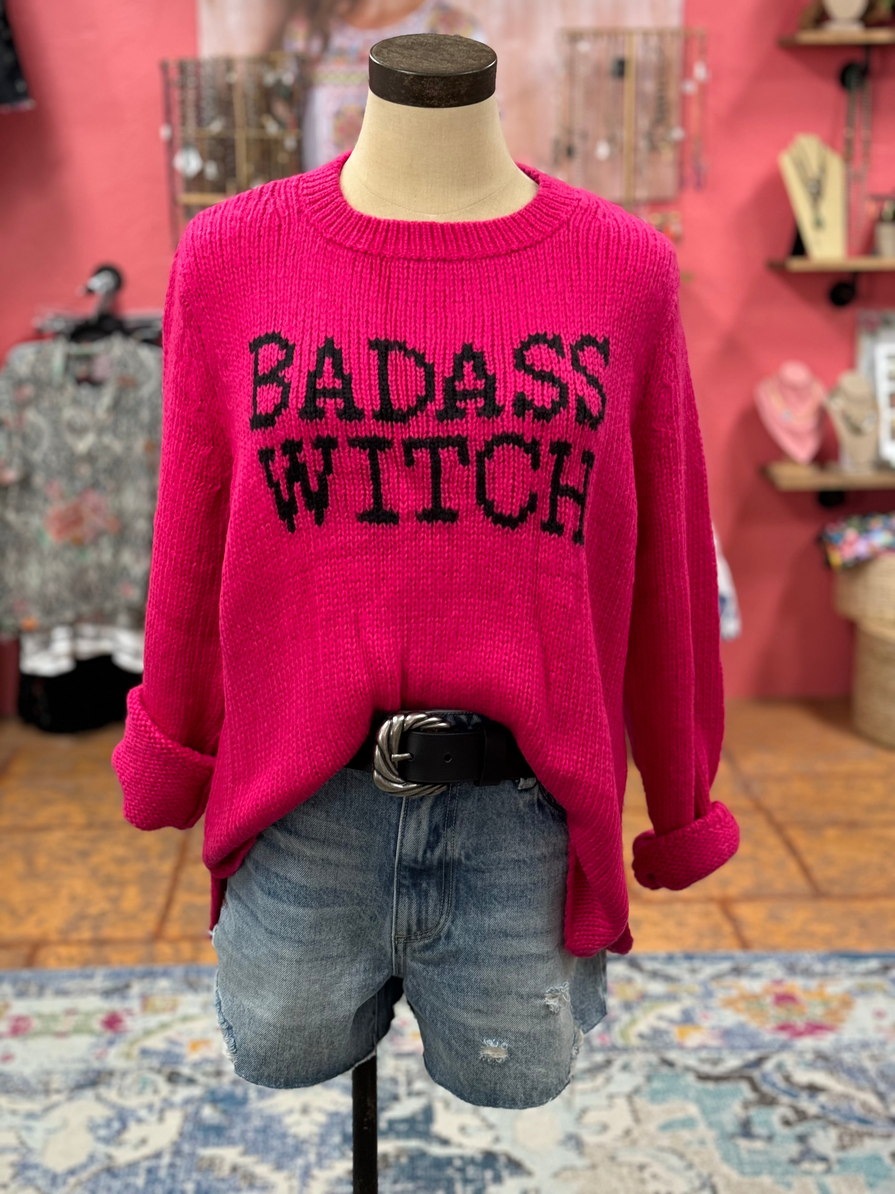 Bad Ass Witch Sweater