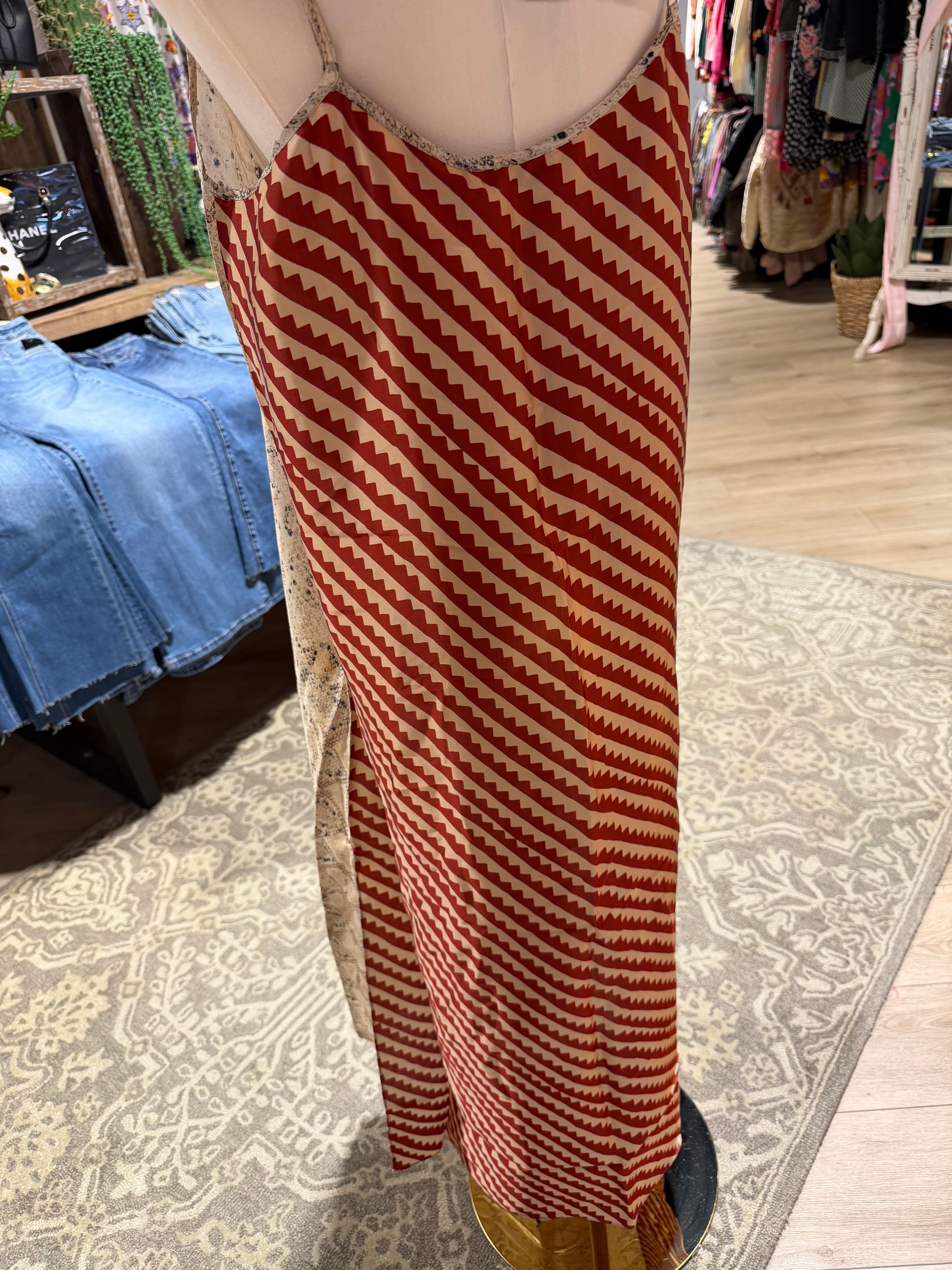 Golden Star Snake-Camisole Dress