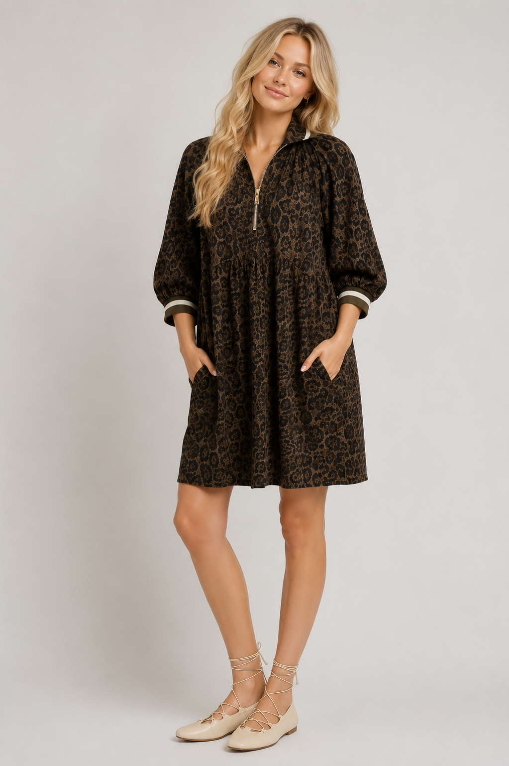 Leopard Print Tunic Dress