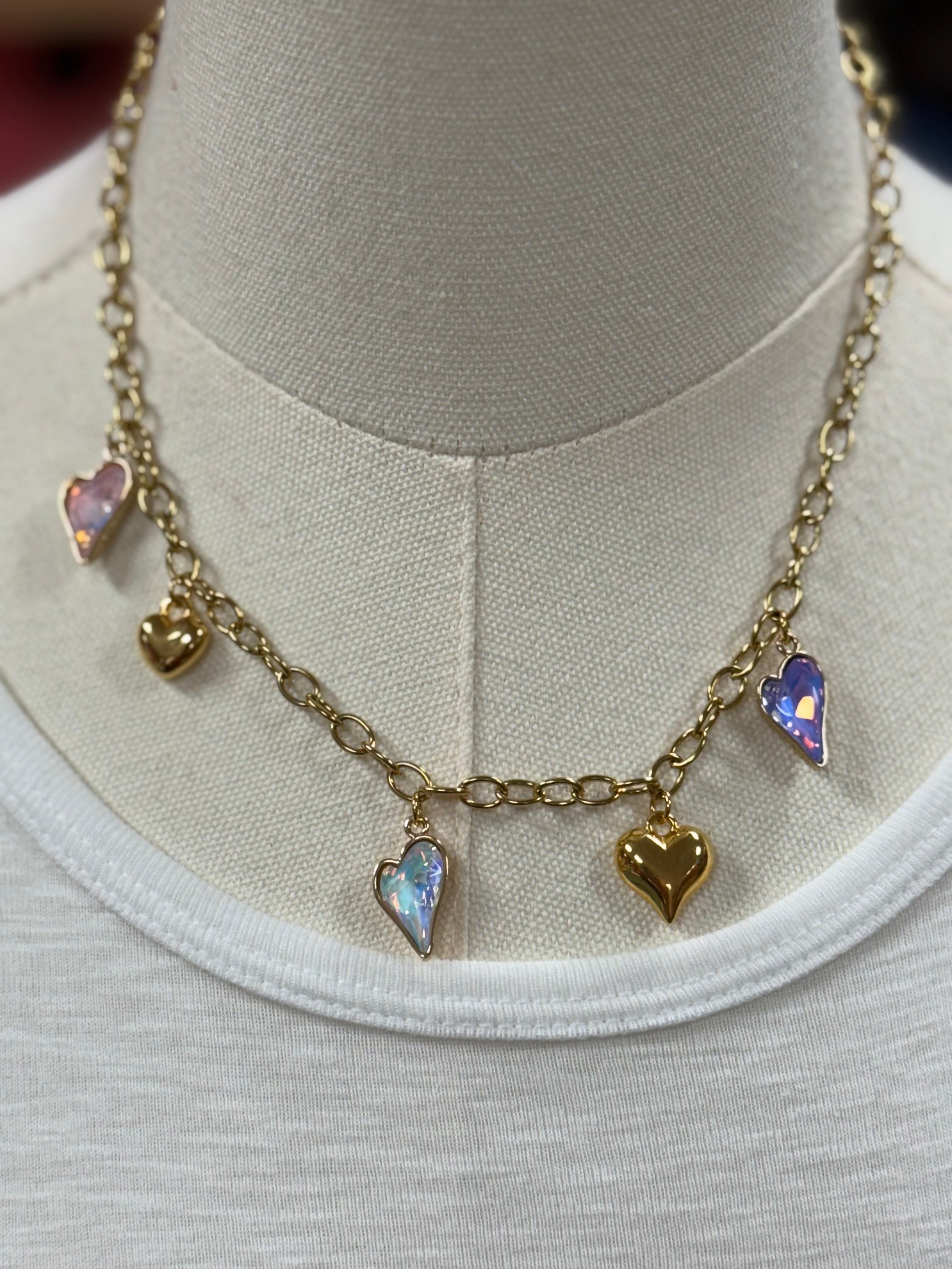 5 Hearts Necklace