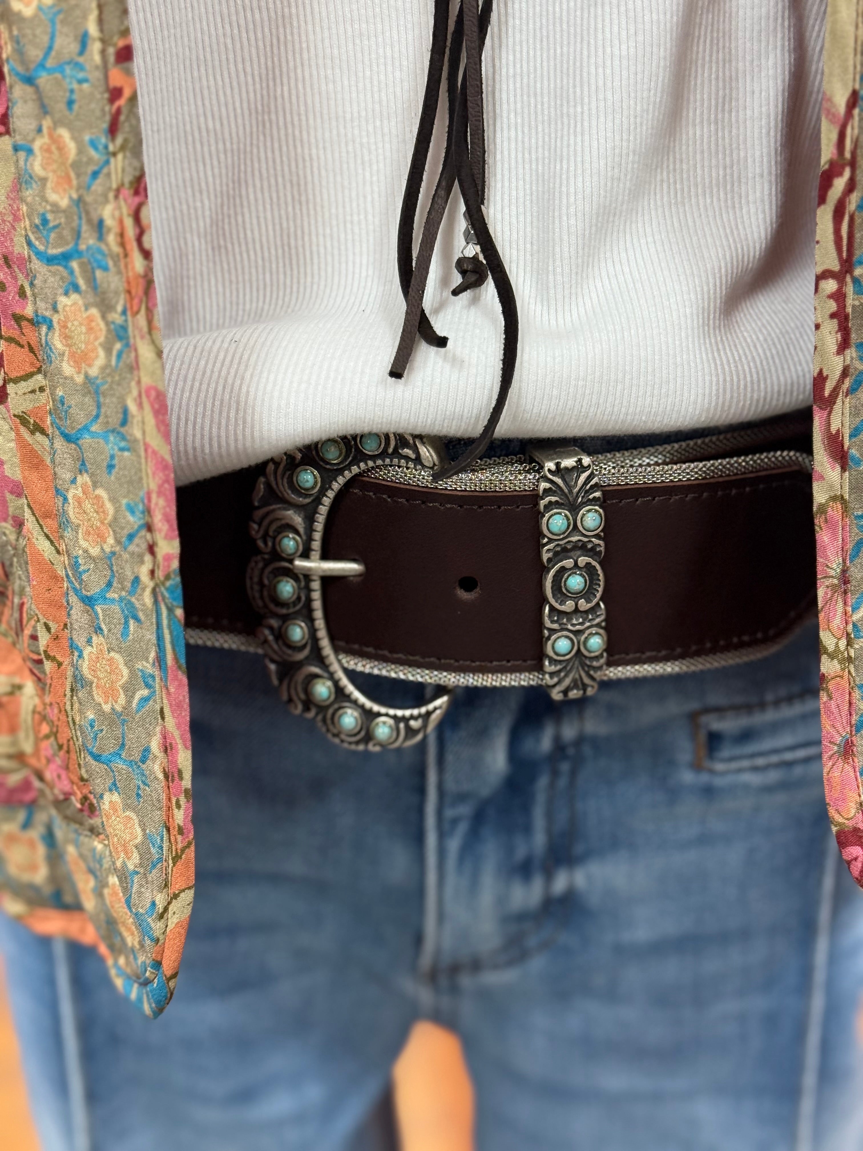 Silver & Turquoise Belt