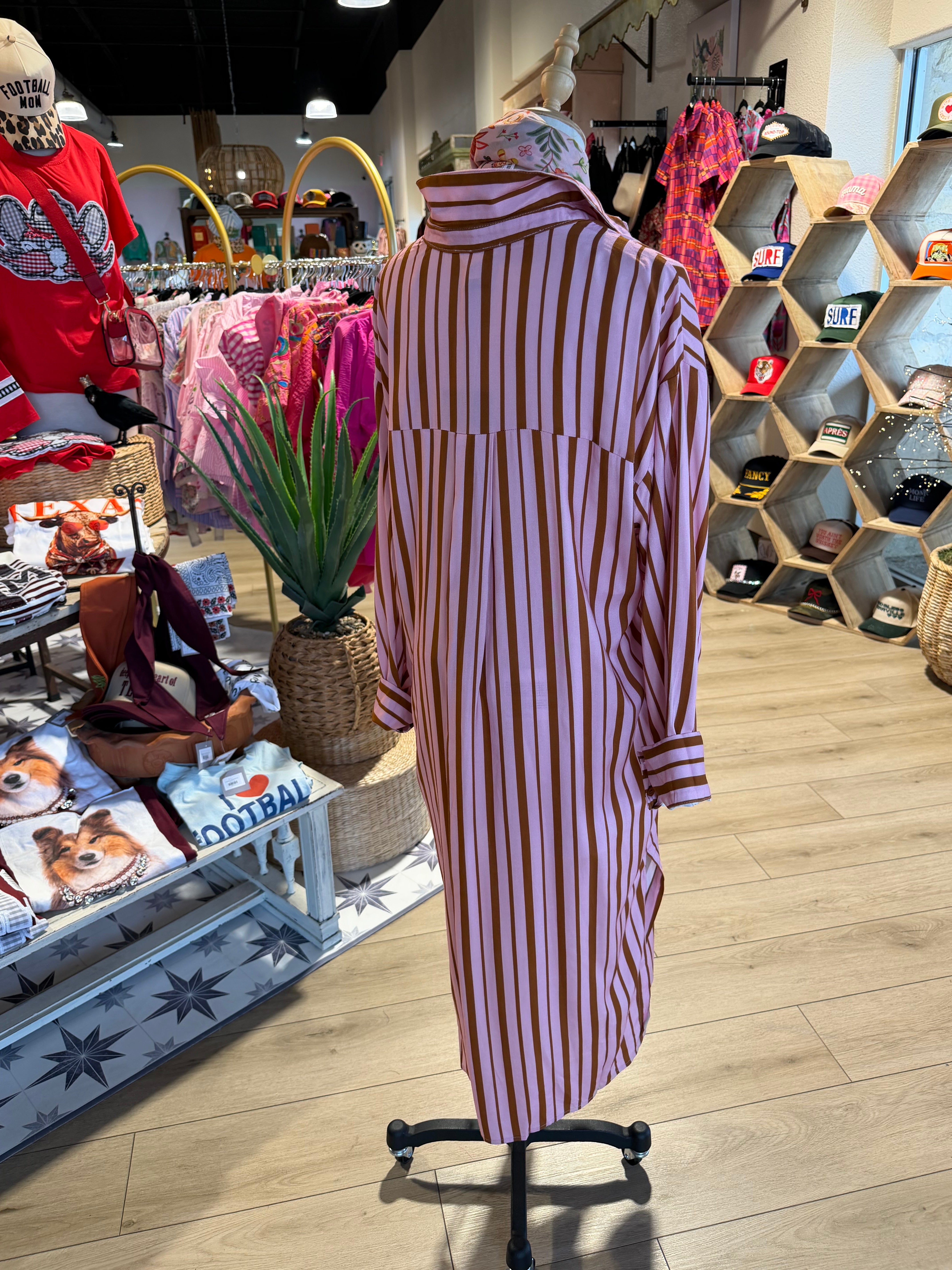 Rosewood Stripe Dress
