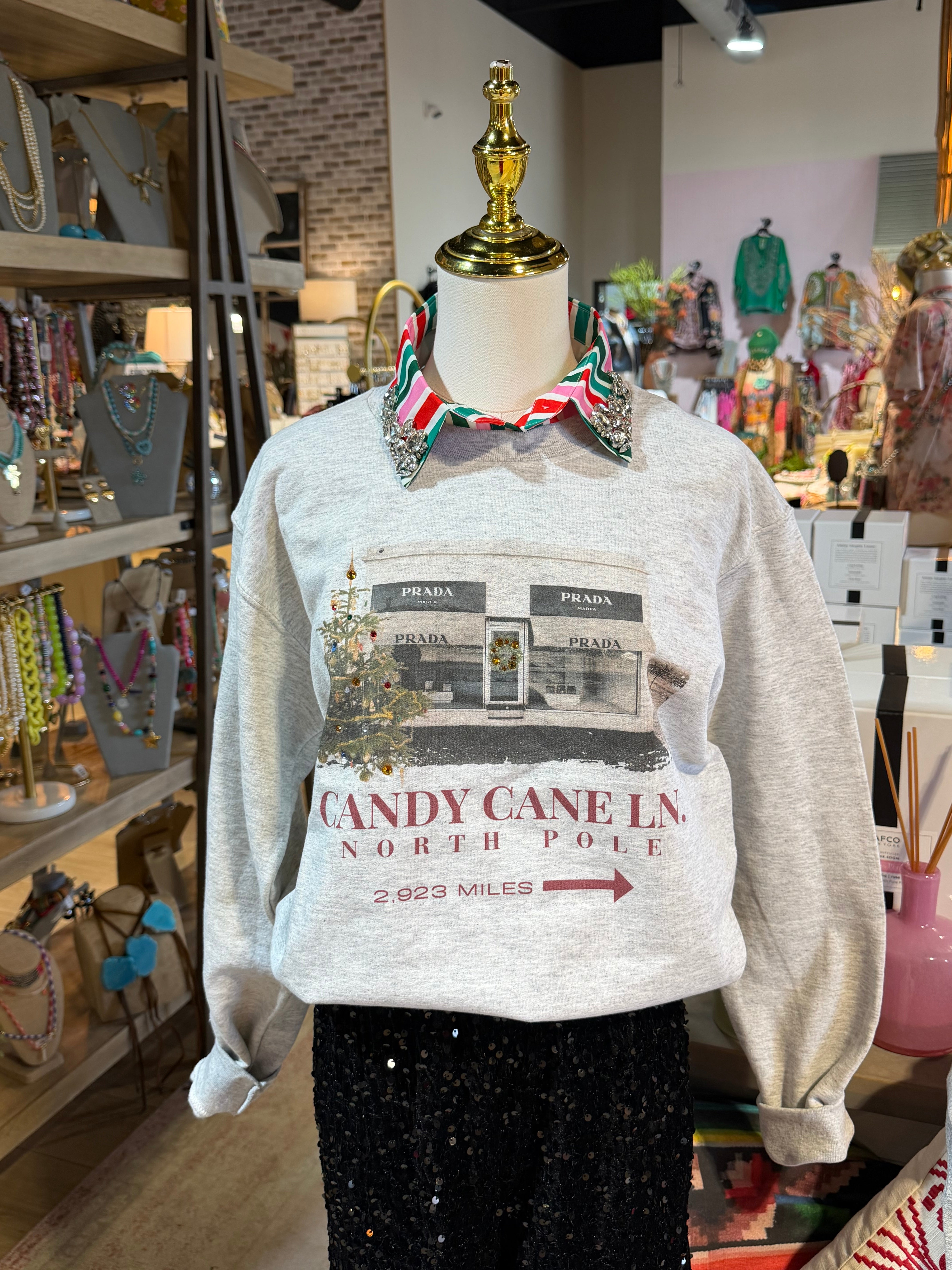 CANDY CANE X MARFA CREWNECK