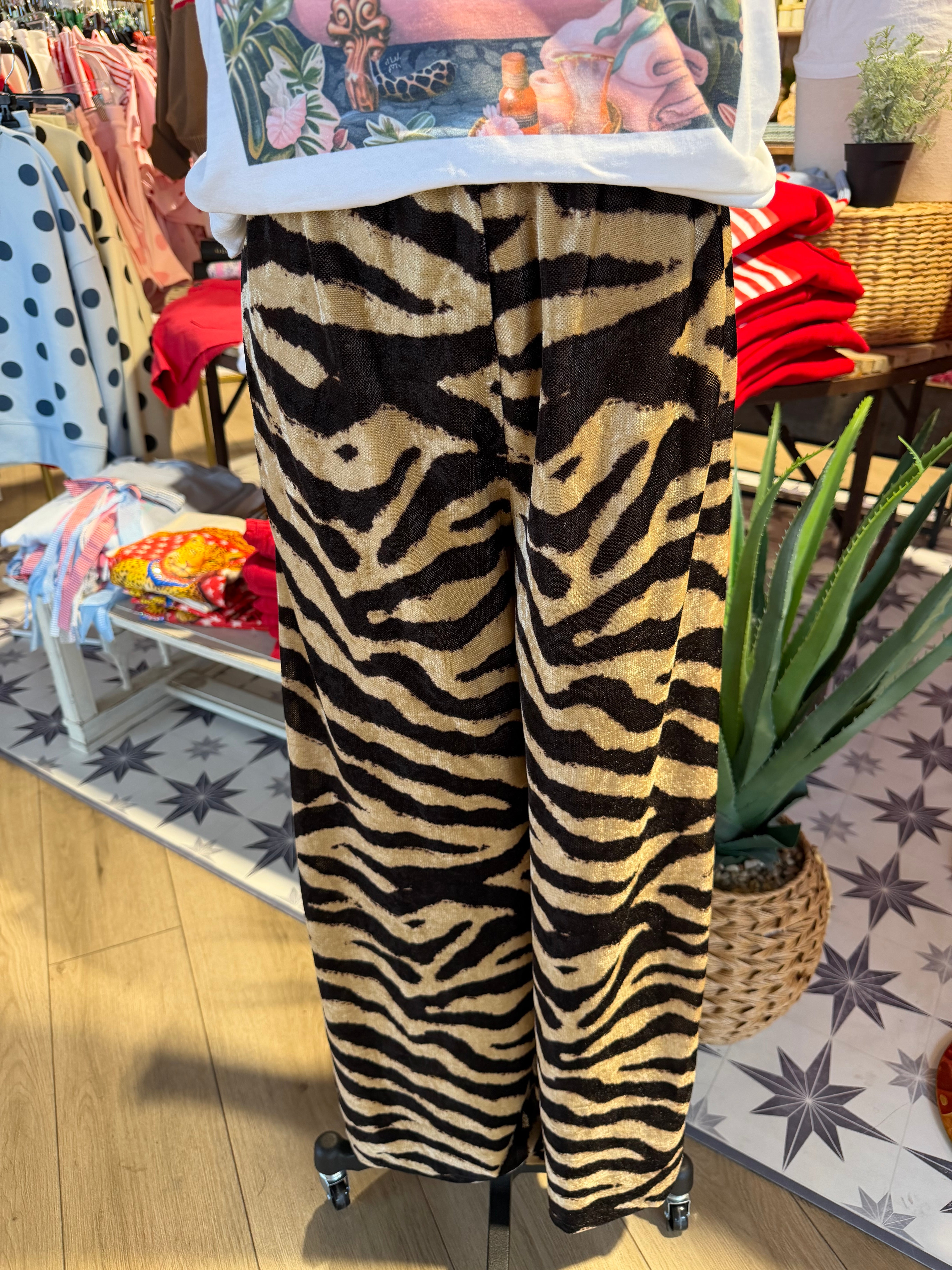 Zebra Print Pants