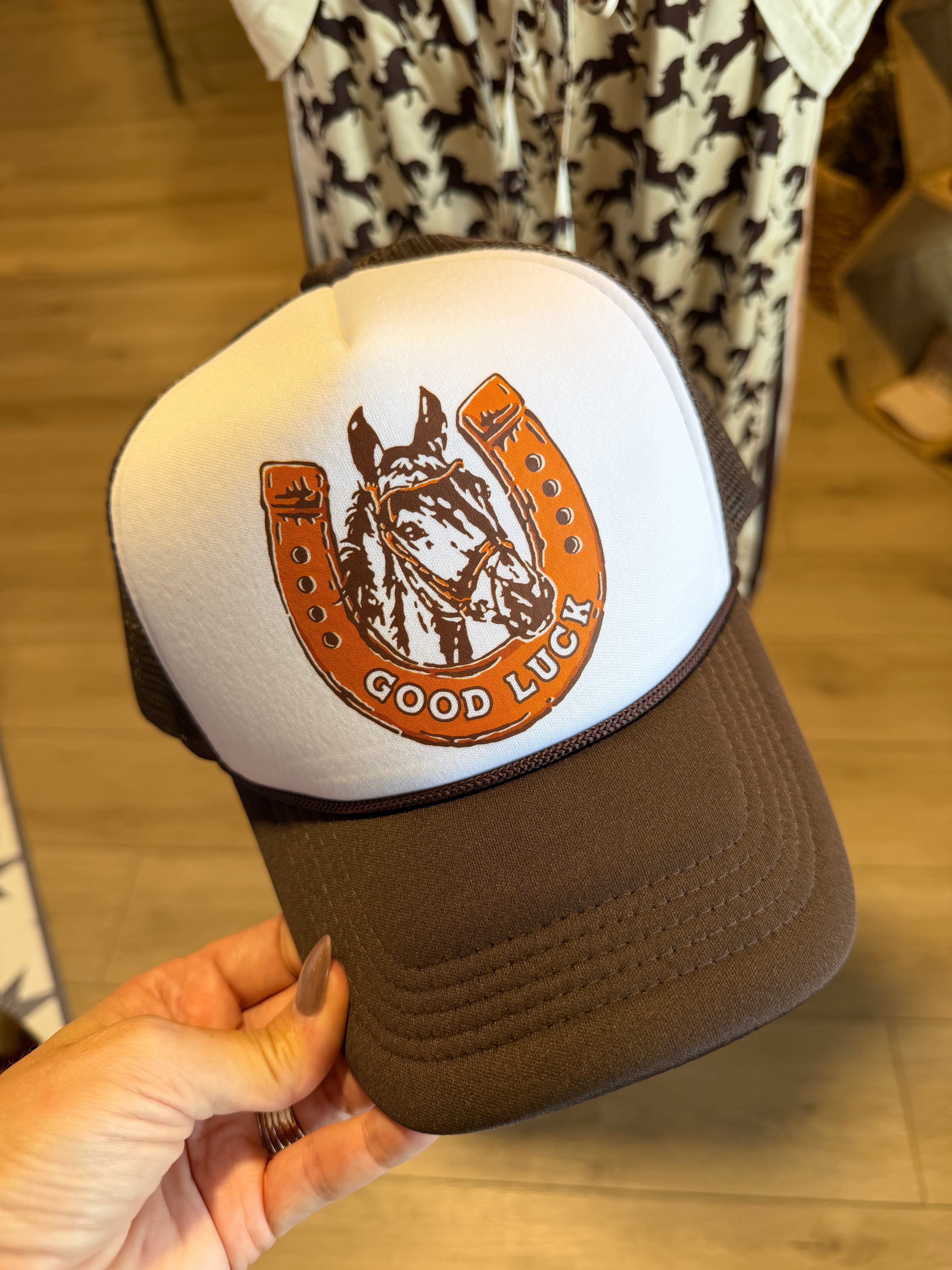 Good Luck Pony Trucker Hat