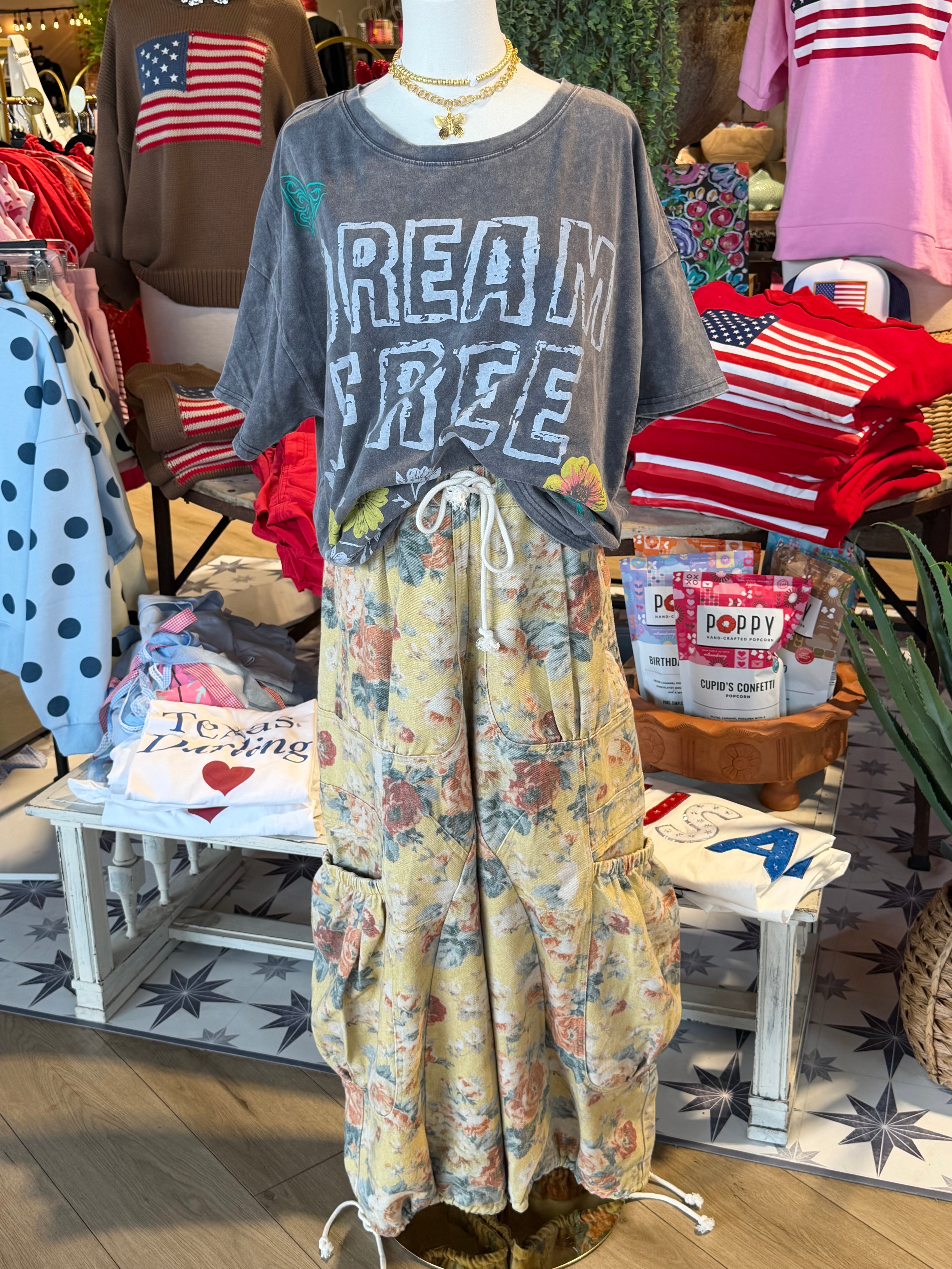 Dream Free Floral Tee