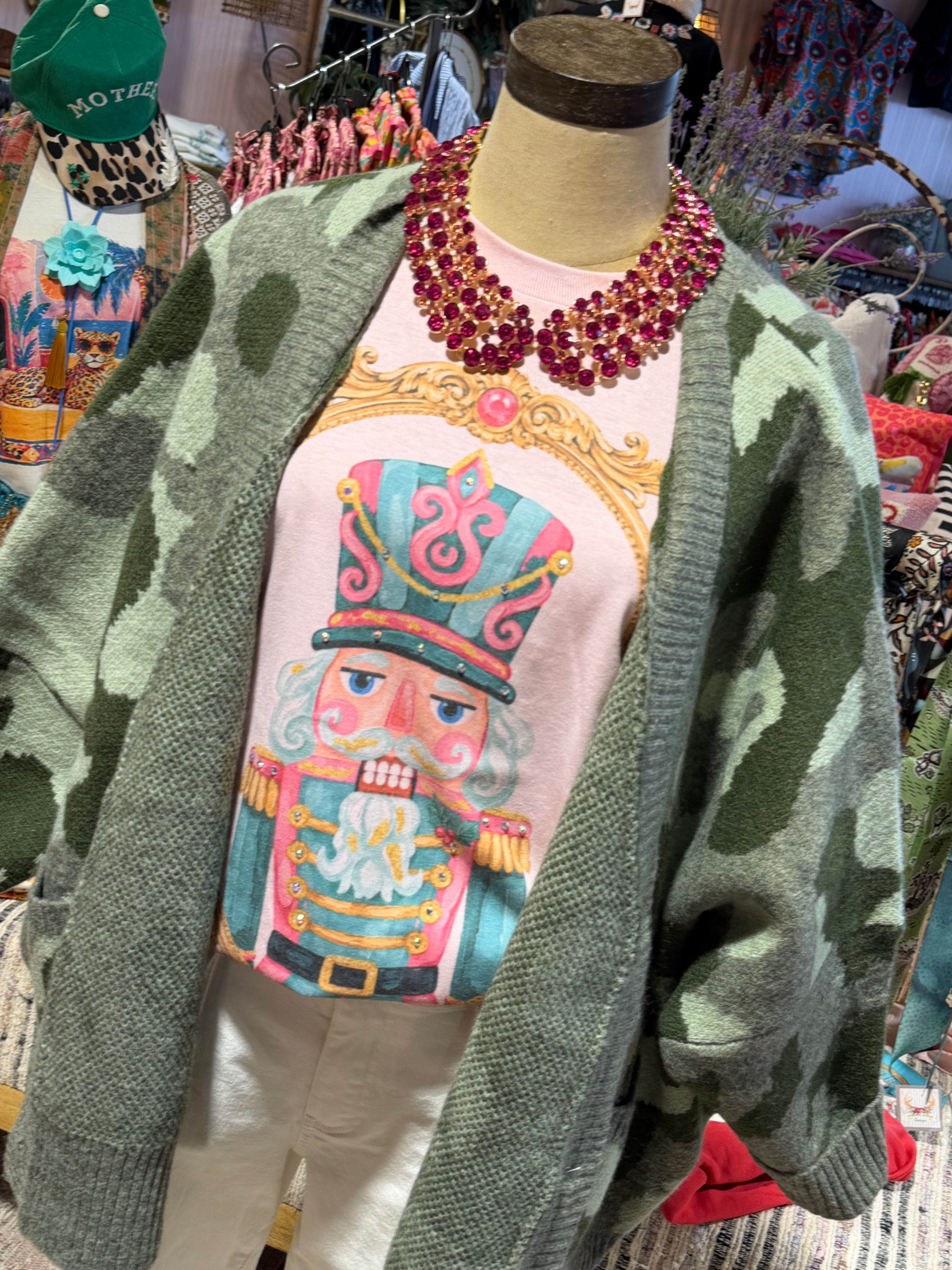 Lorna Camo Cardigan