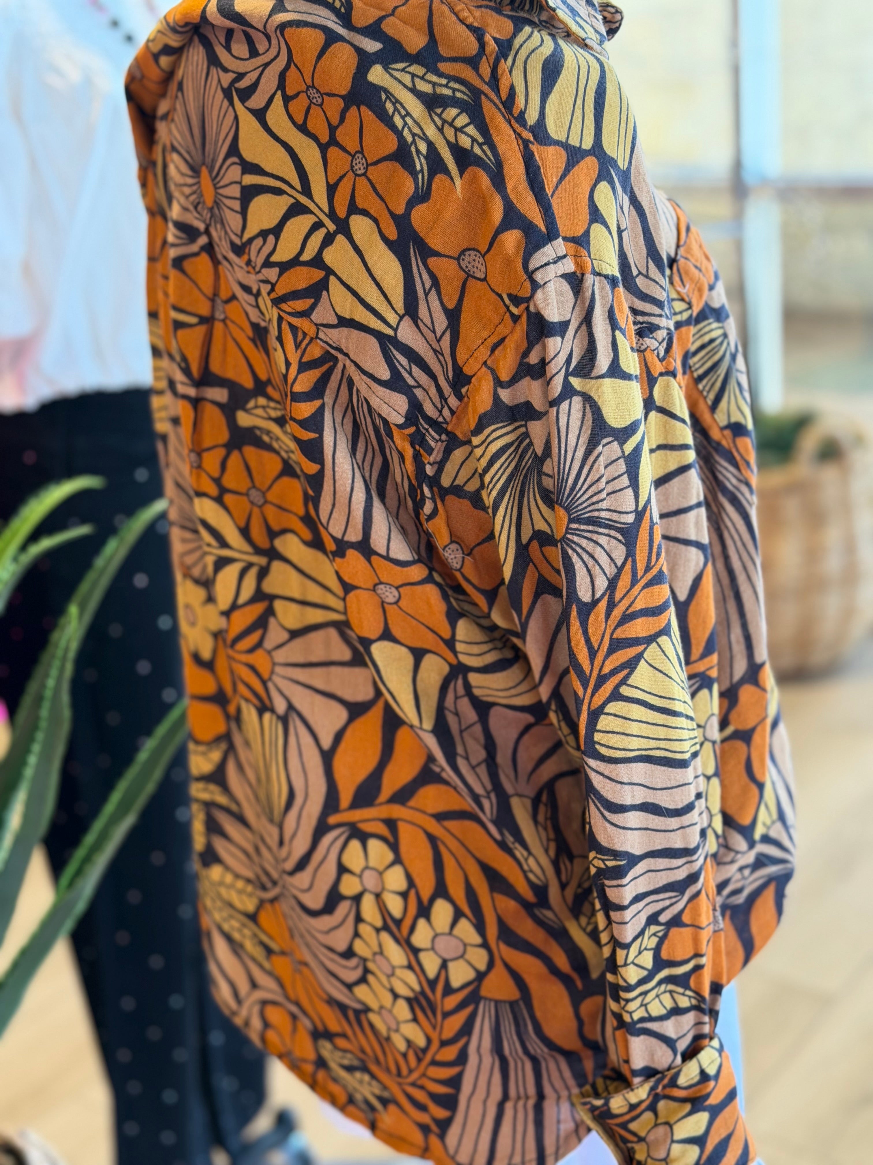 Debra Floral Campshirt