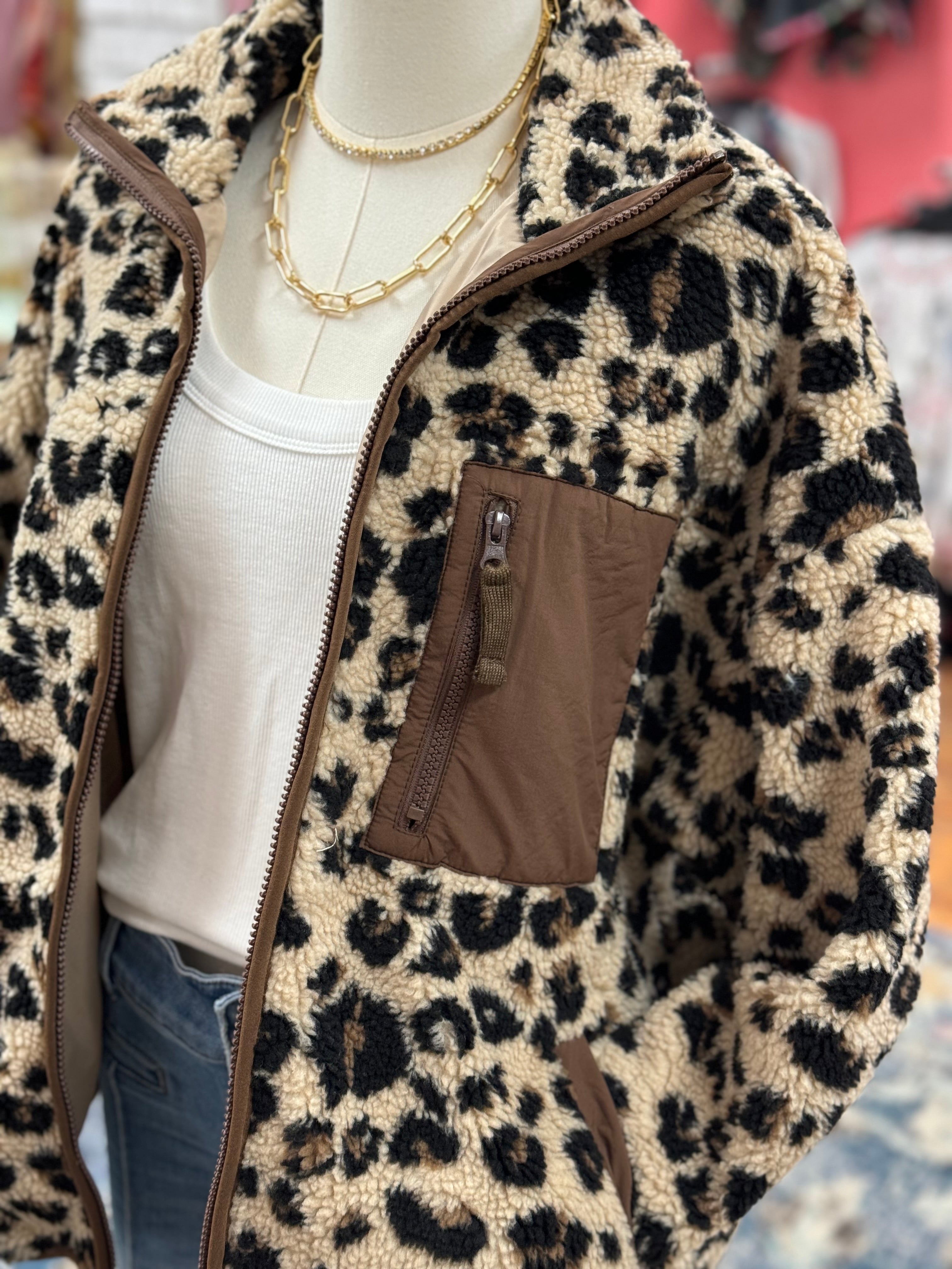 Animal Print Sherpa