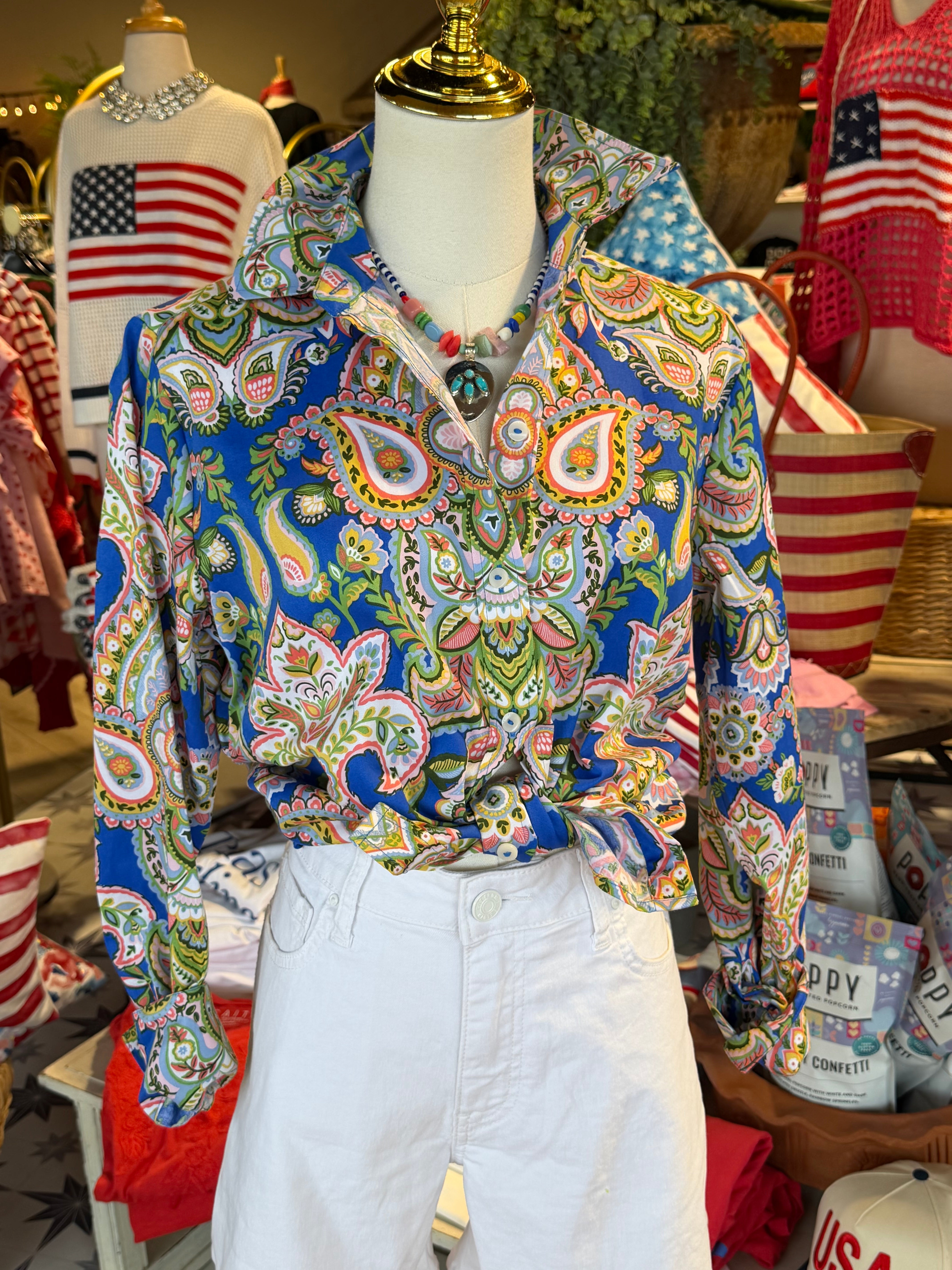 Paisley Garden Top