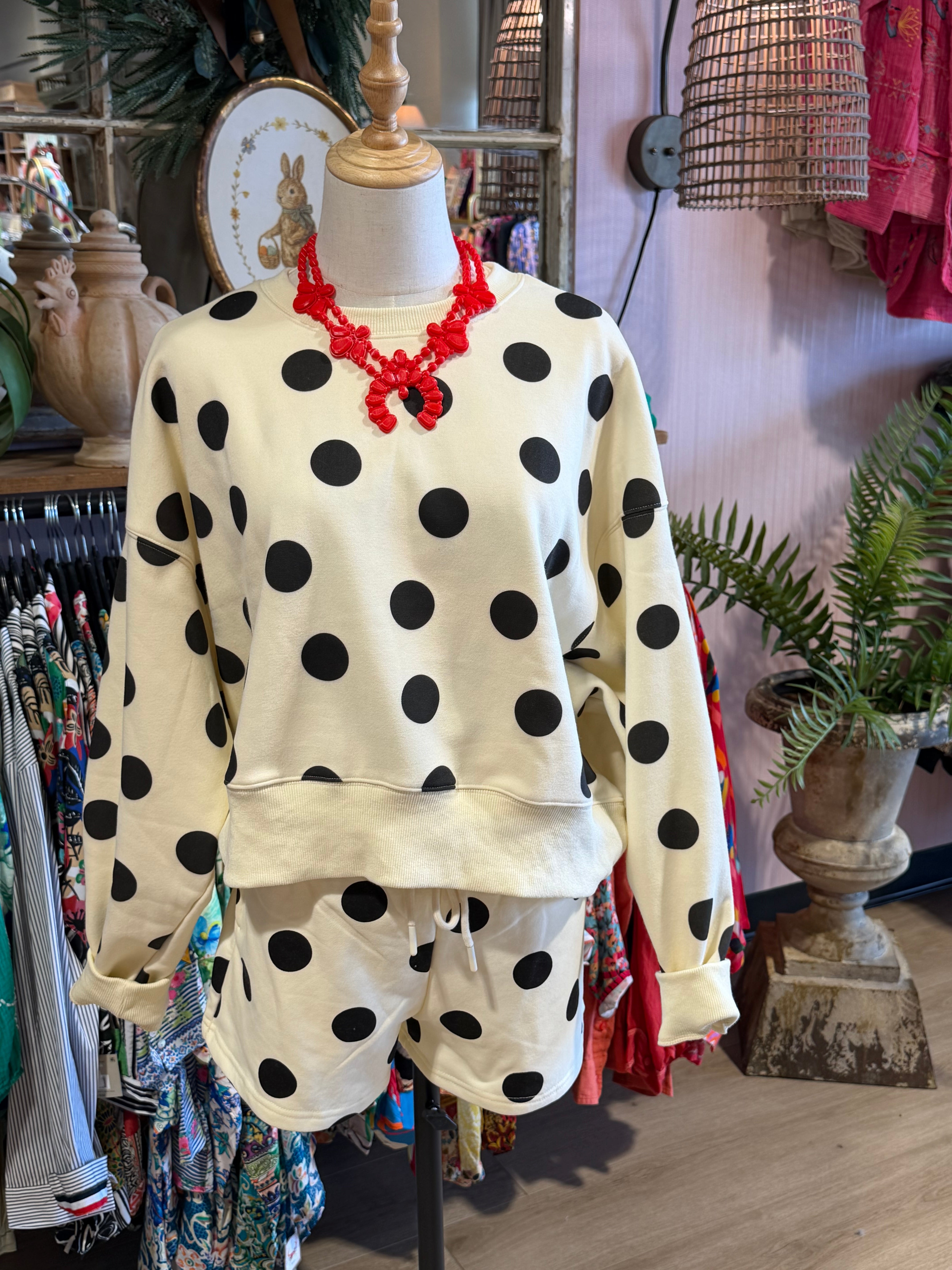 Polka Dot Cropped Top