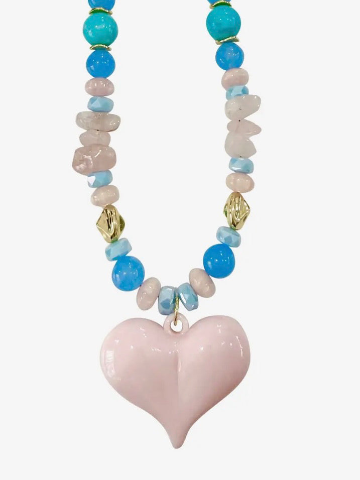 Puff Heart Necklace