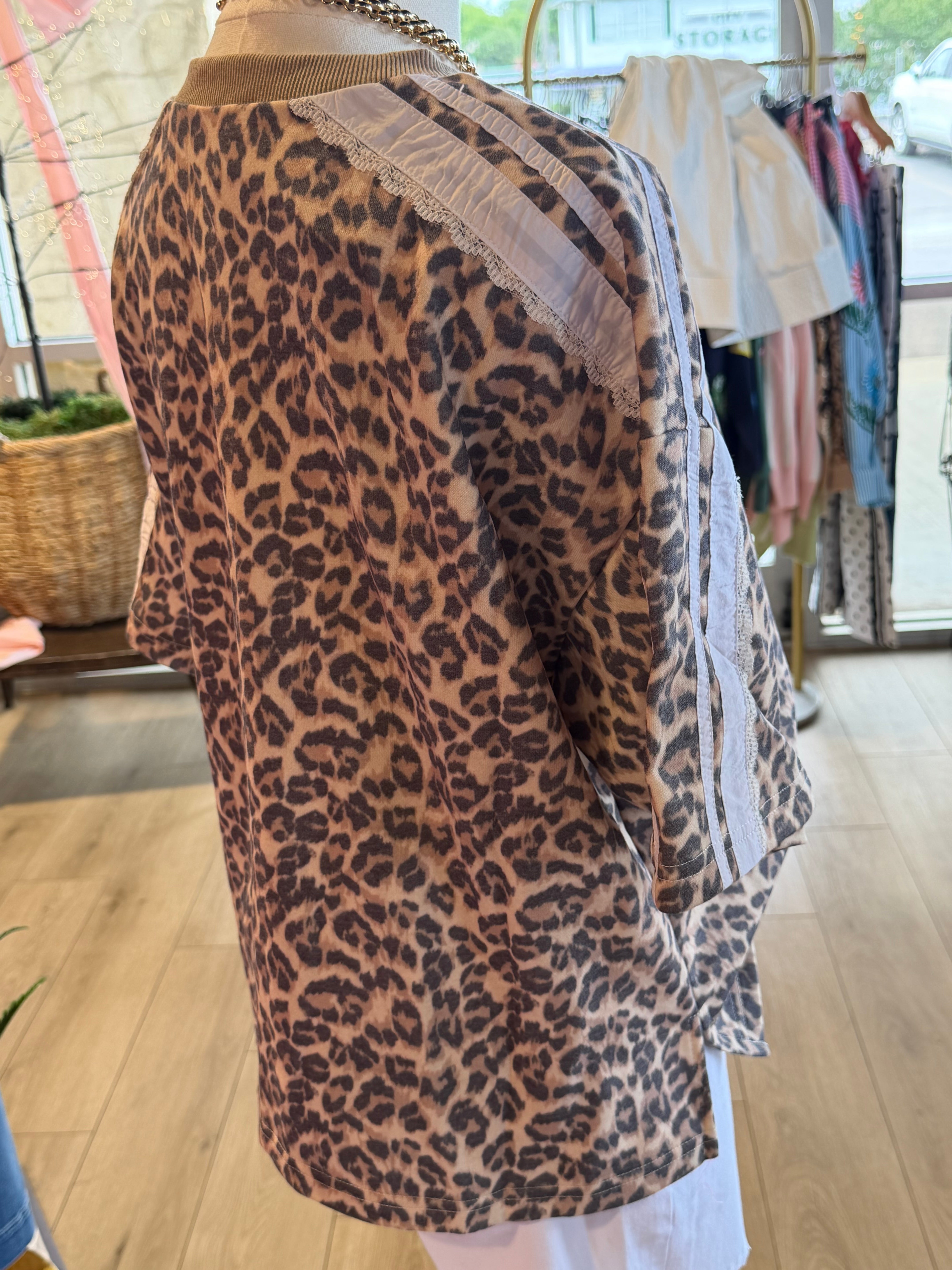 Leopard Terry Top