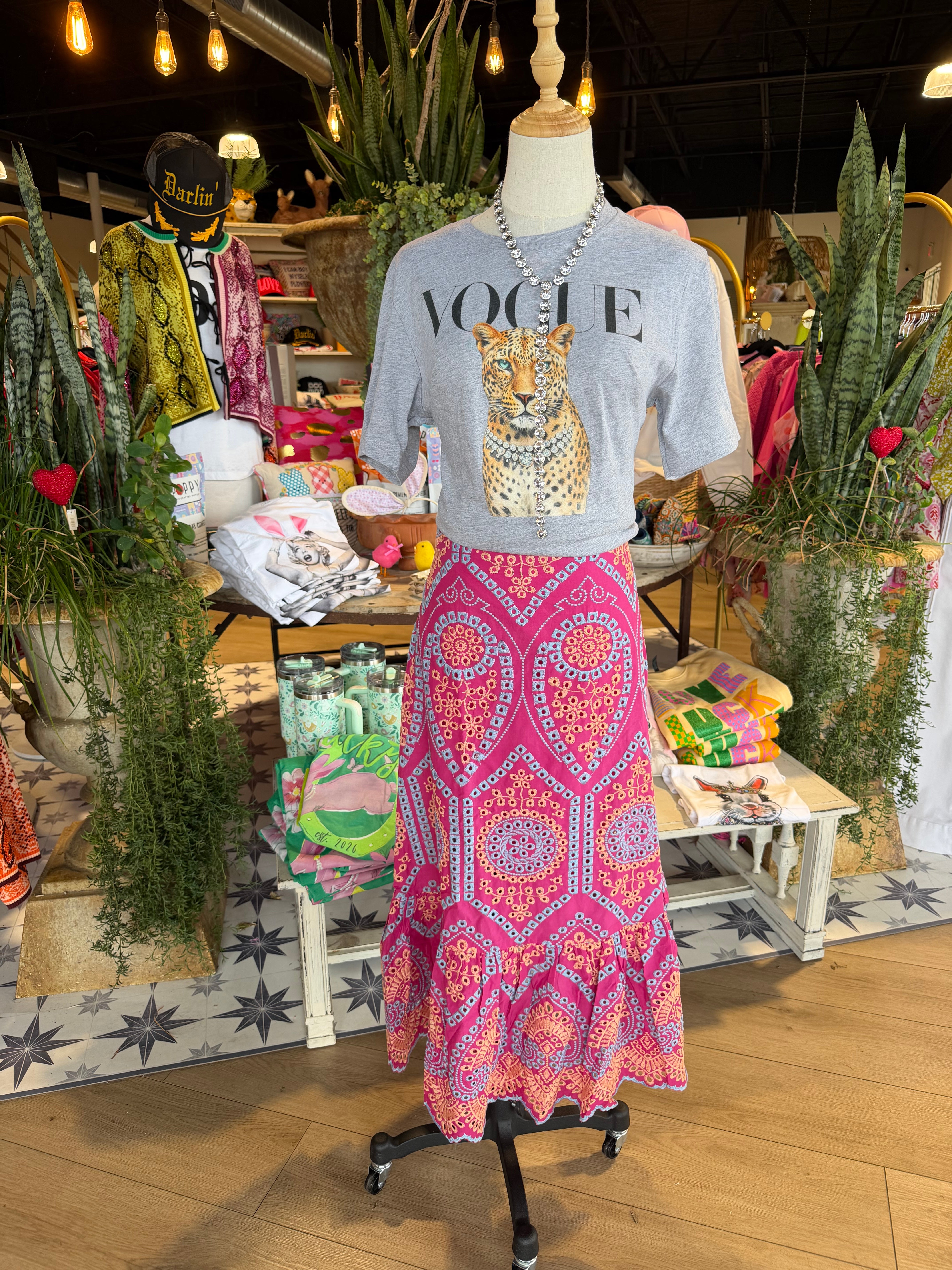 Cybil Embroidered Skirt