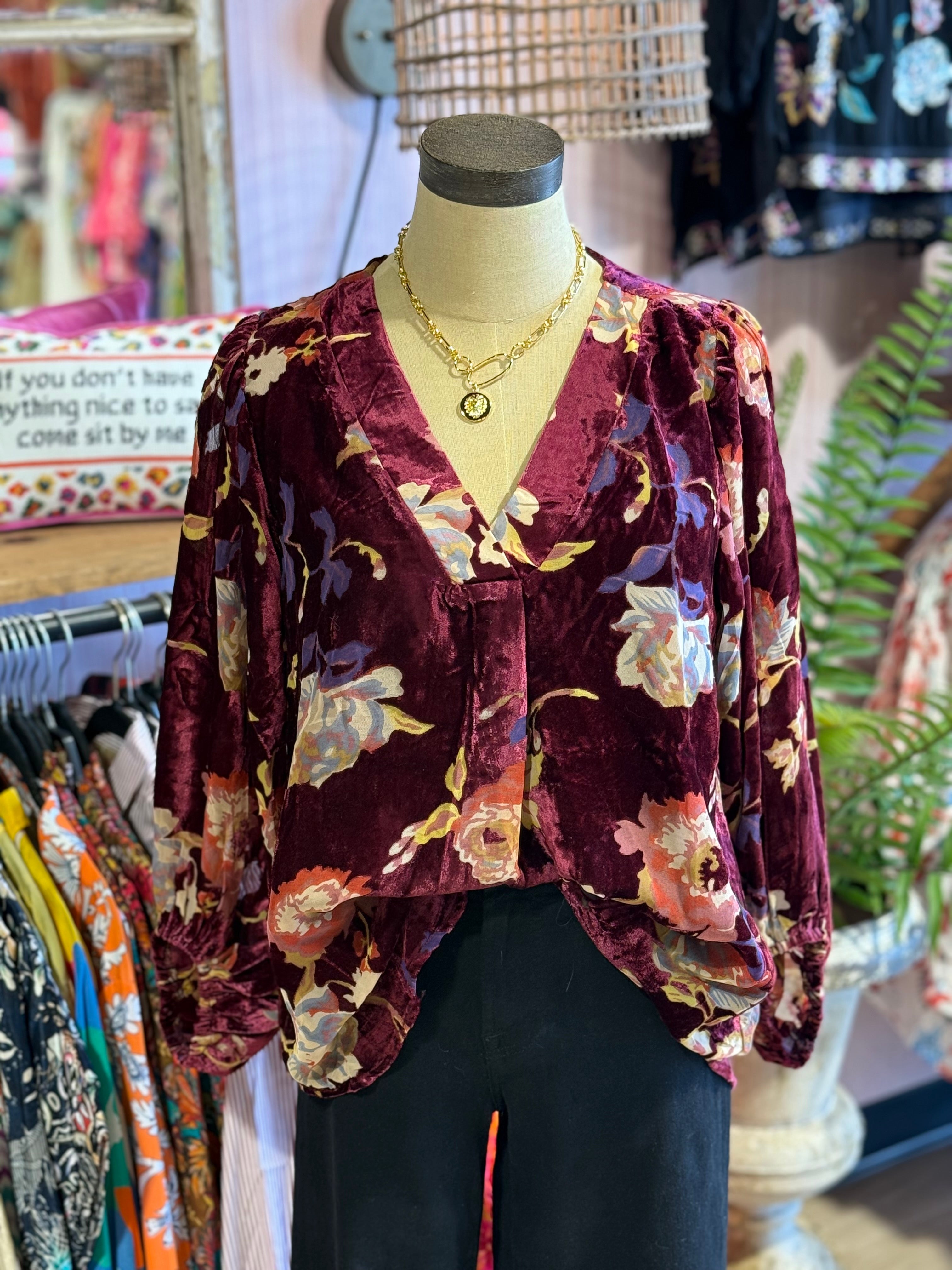 Brittany Ann Velvet Top