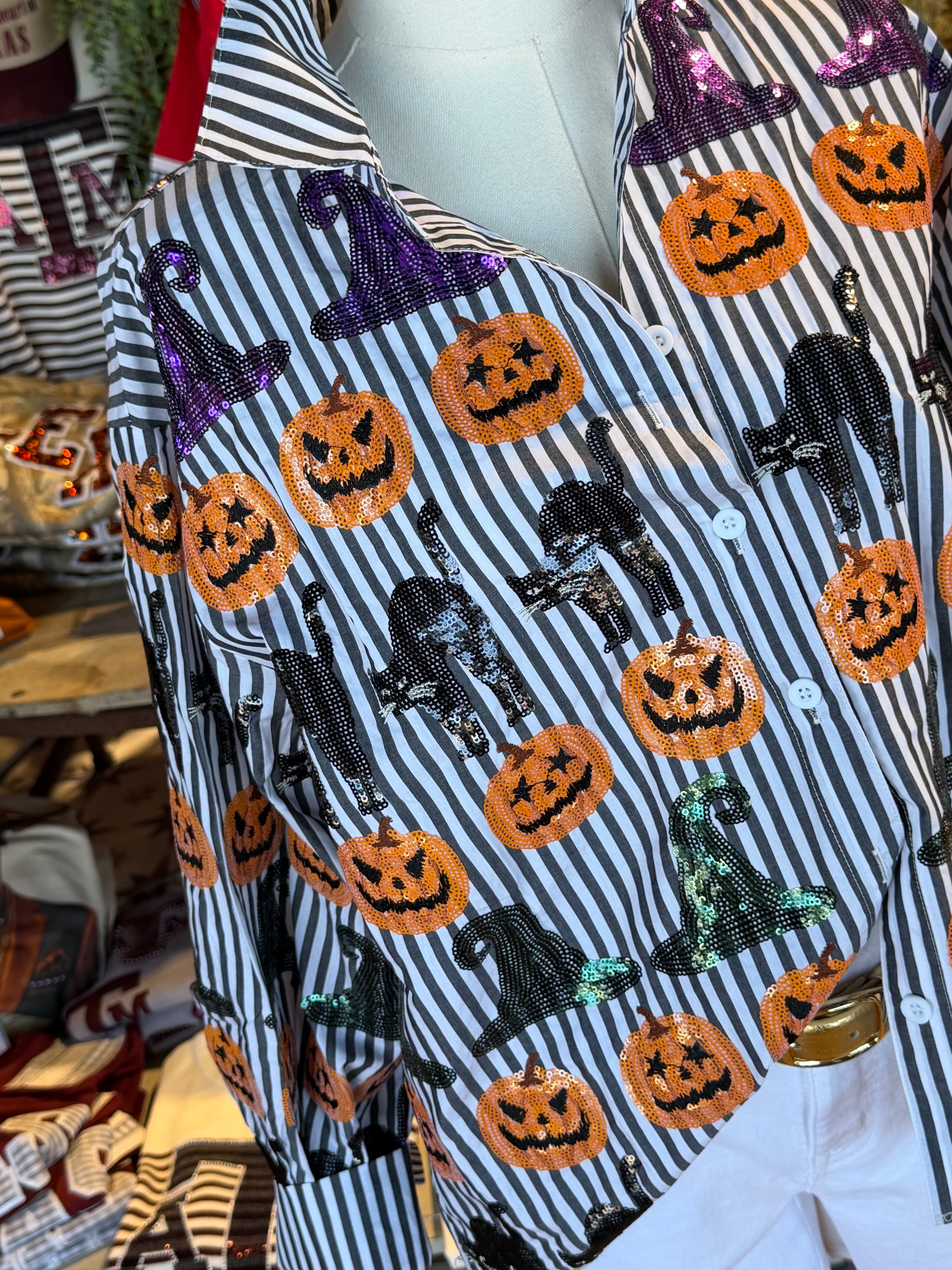 Pumpkins & Cats- Top/ Bottom