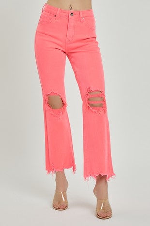 Cropped Distressed Jeans (3 Colors)