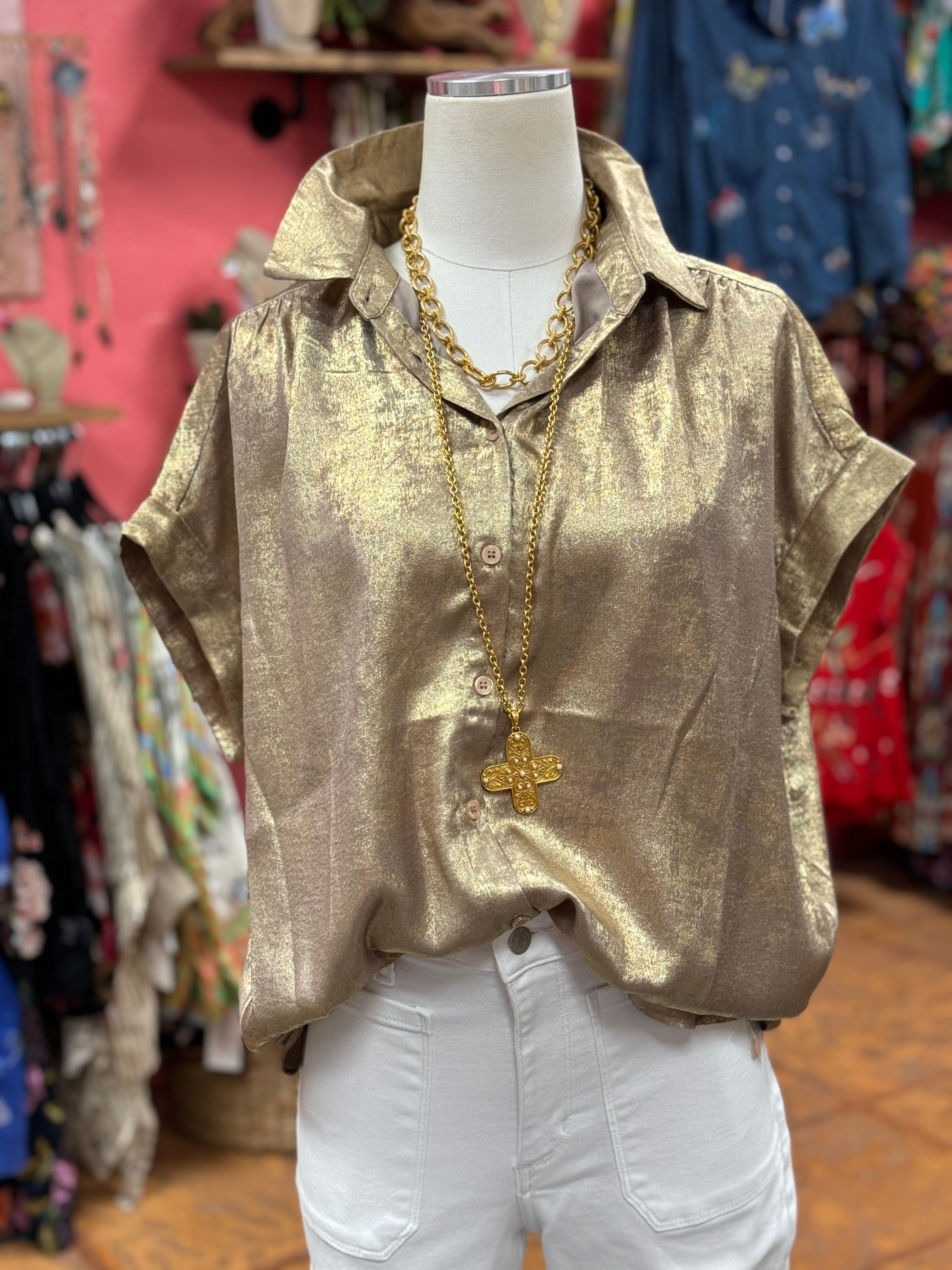 Gold Leaf Top***