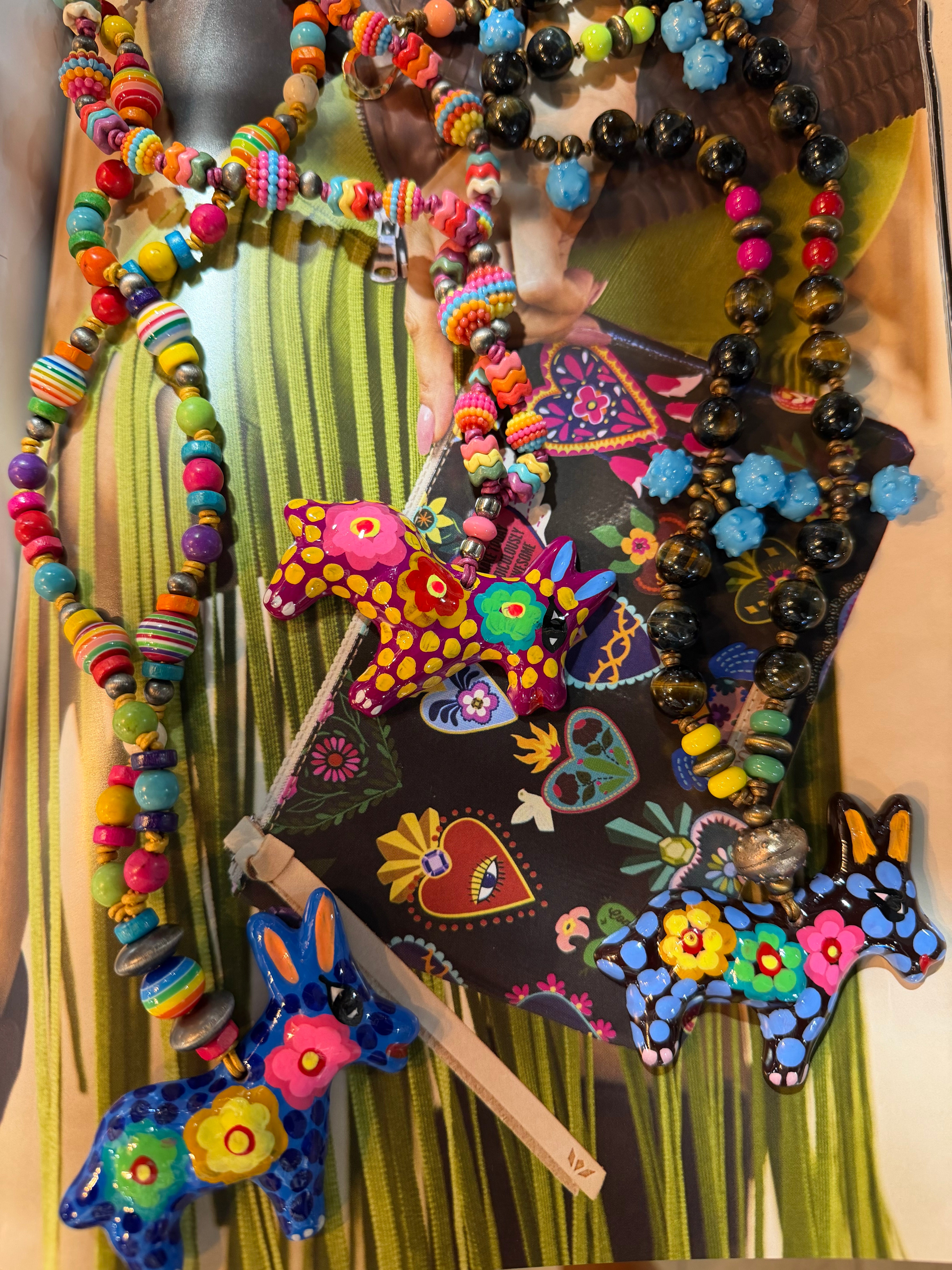 Painted Donkey Necklace