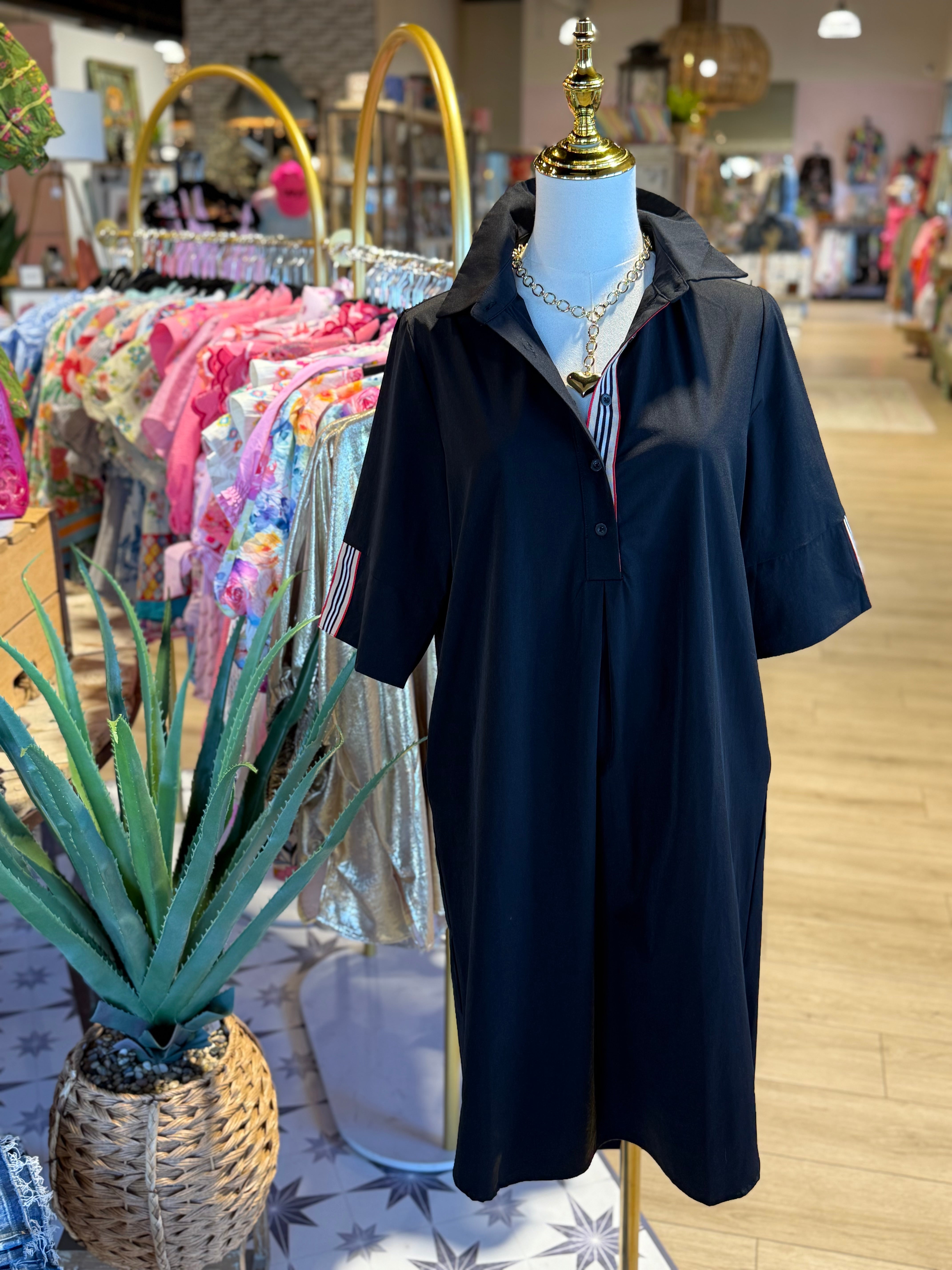 Wendi Woven Tunic Dress ( 2 Colors)