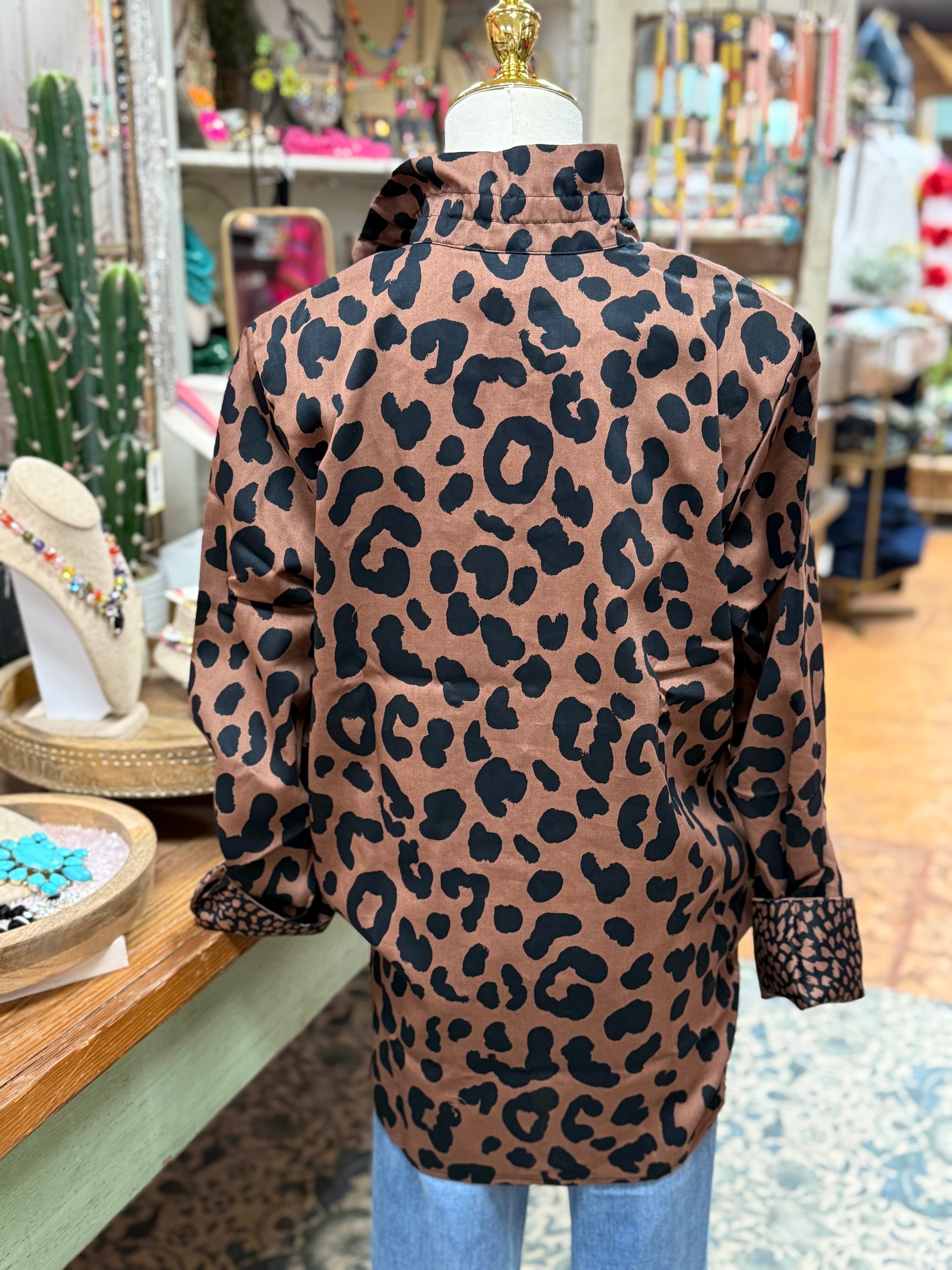 Carolina Cheetah Blouse