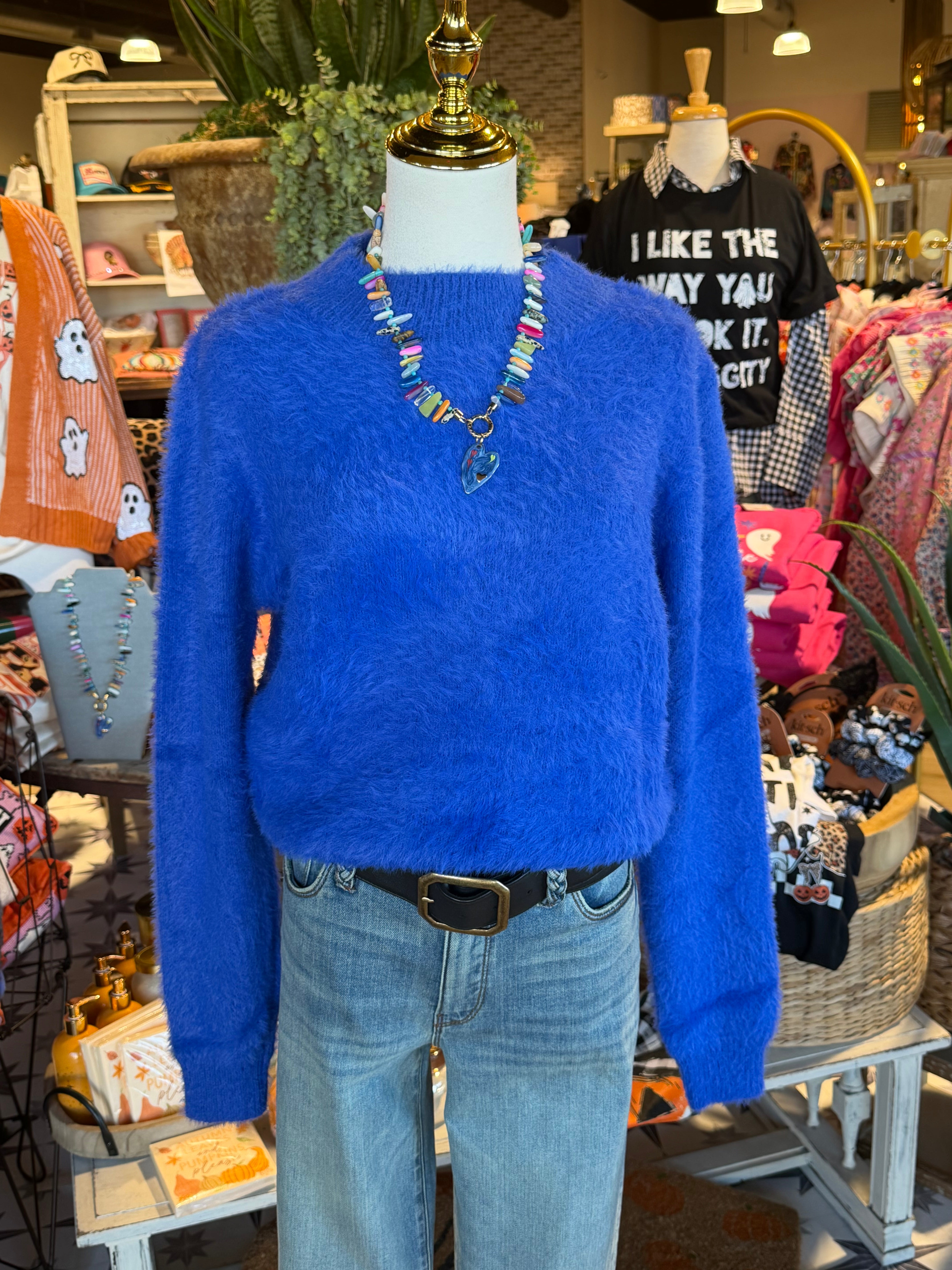 Electric Blue Sweater