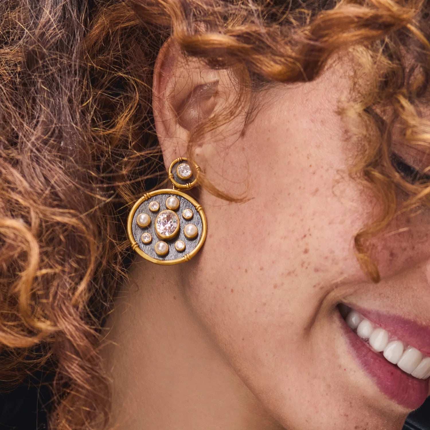 Tribeca Mixed Metal Statement Earring