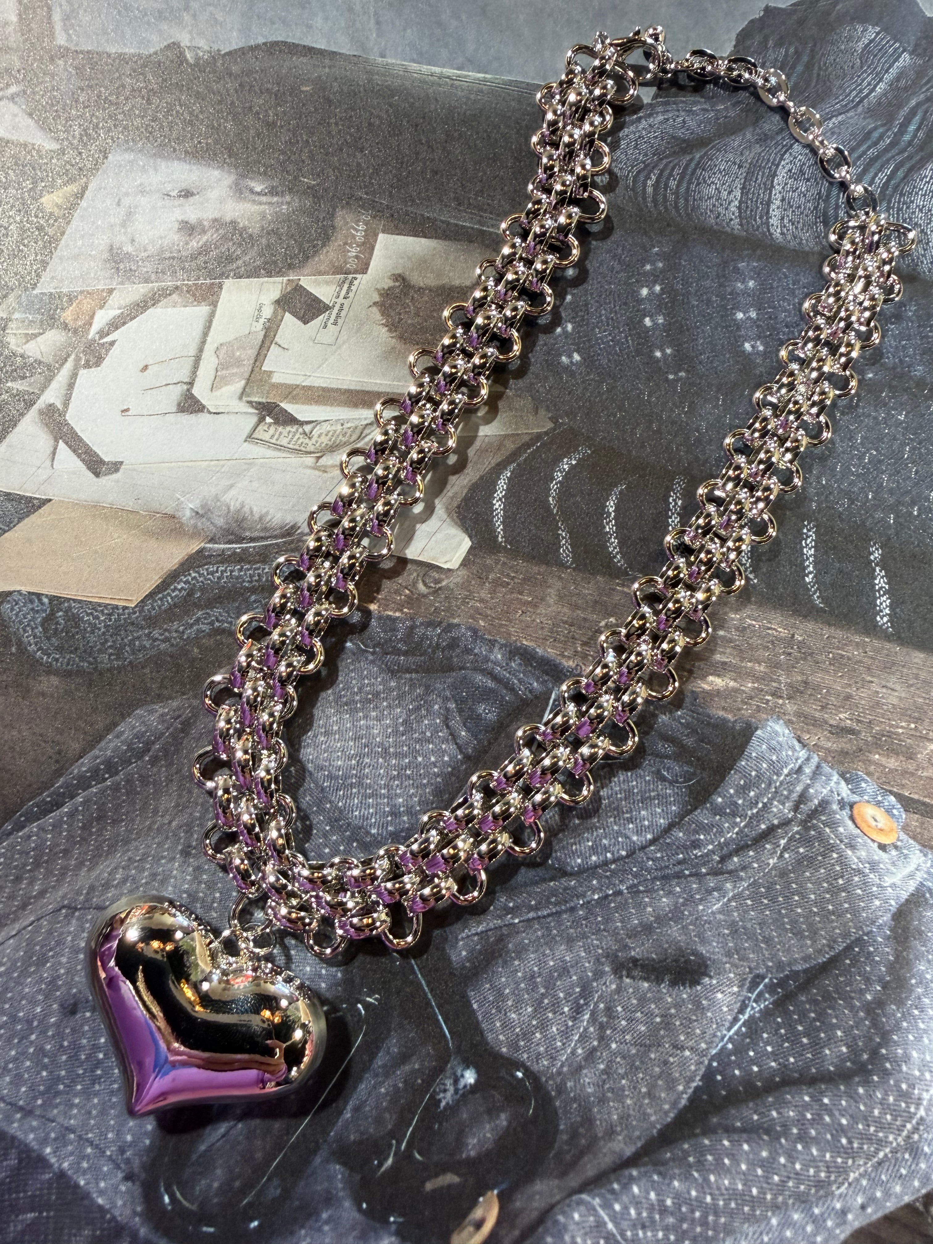 Nellie Puffy Heart Necklace ( 2 styles)