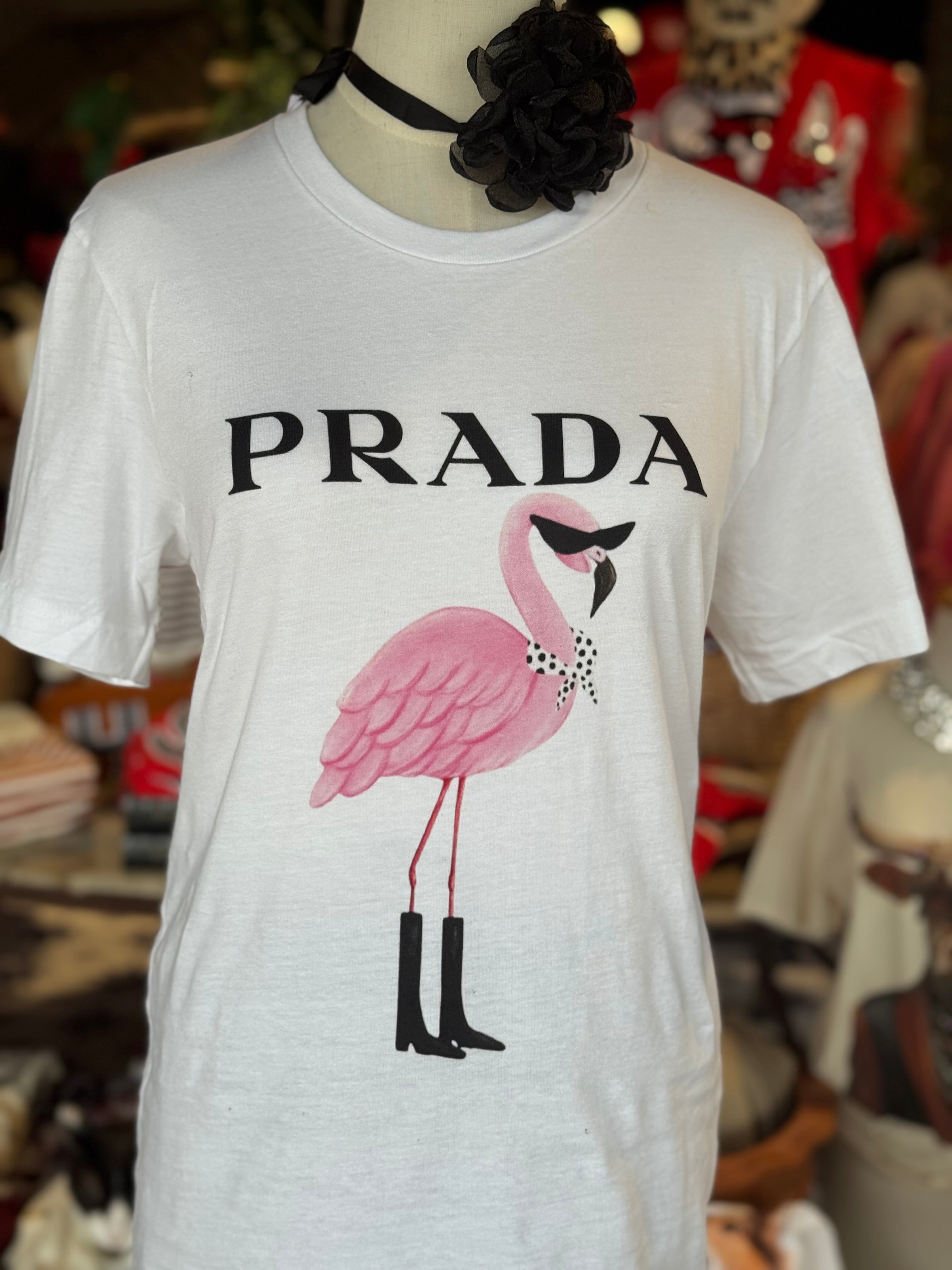 Prada Flamingo Tee