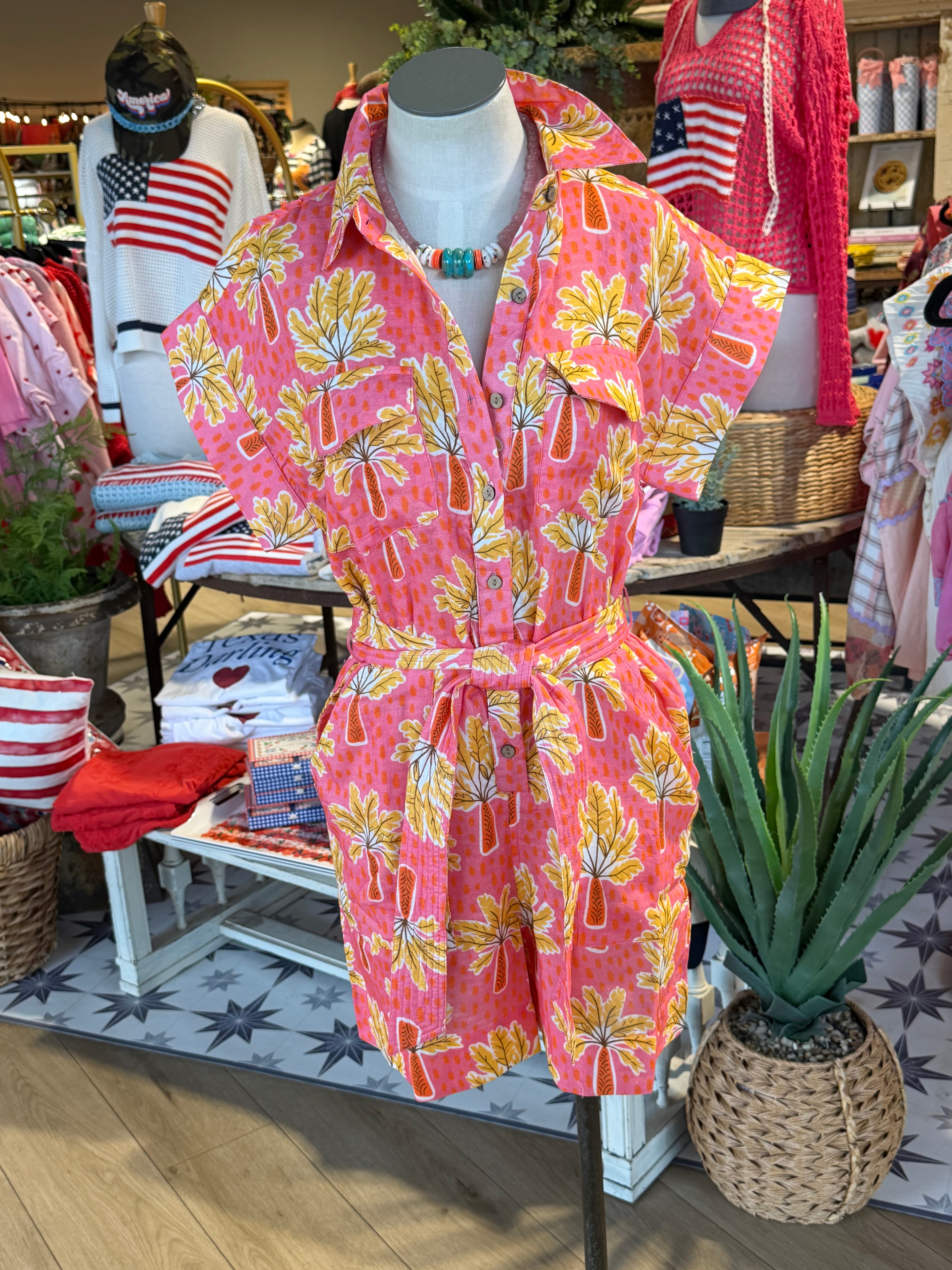 Palm Tree Romper