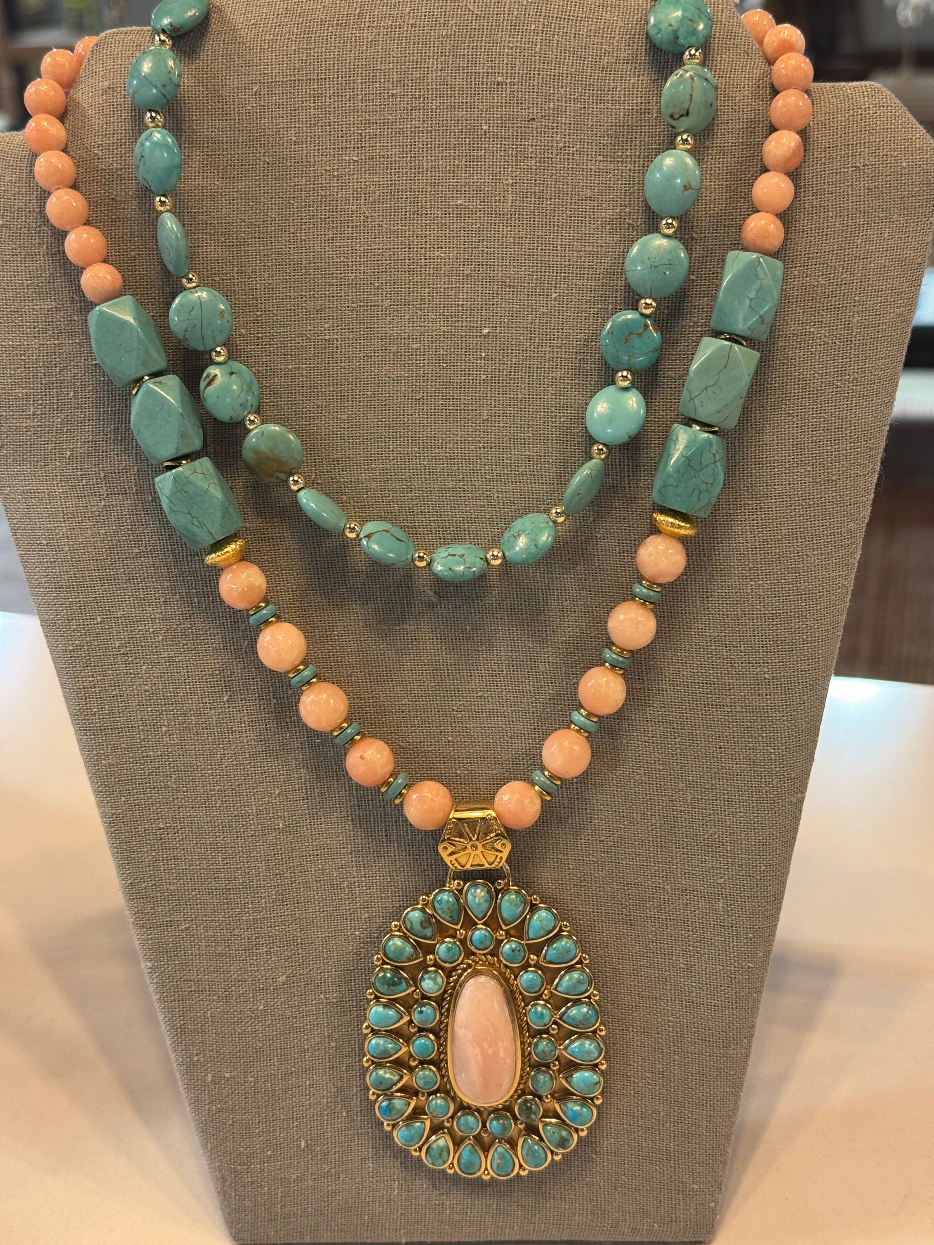 Cactus Rose Opal Necklace