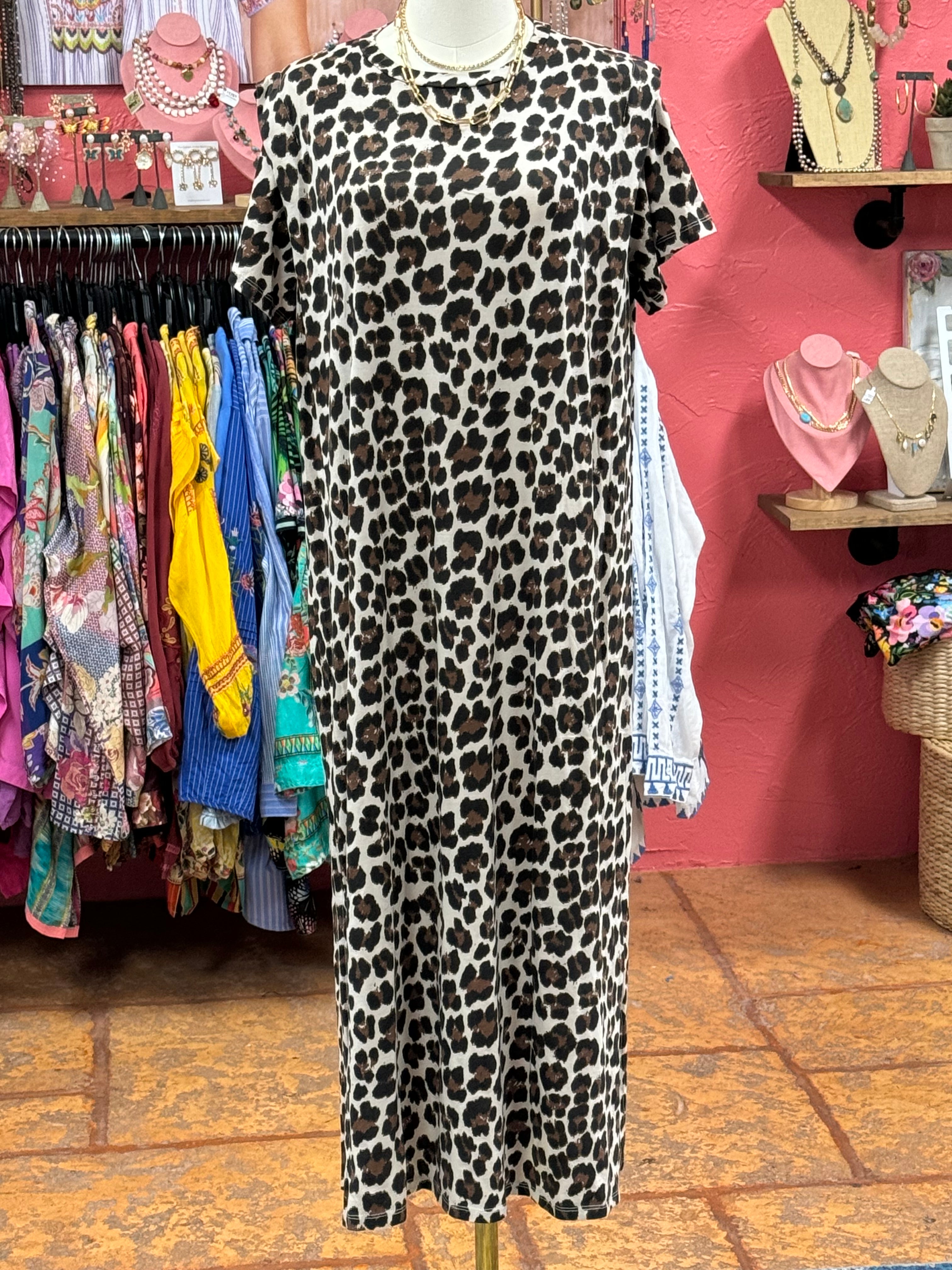 Leopard Jersey Dress