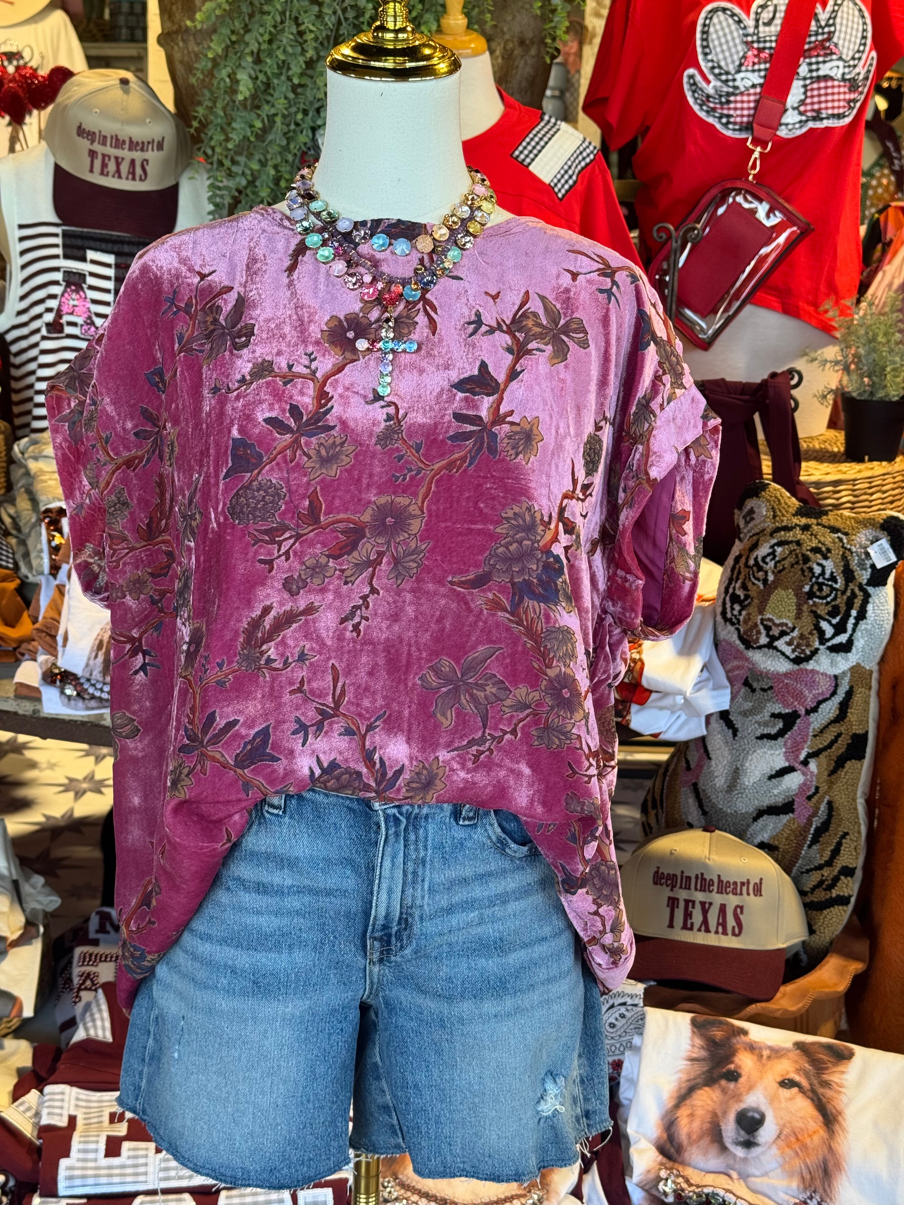 Riley Velvet Top