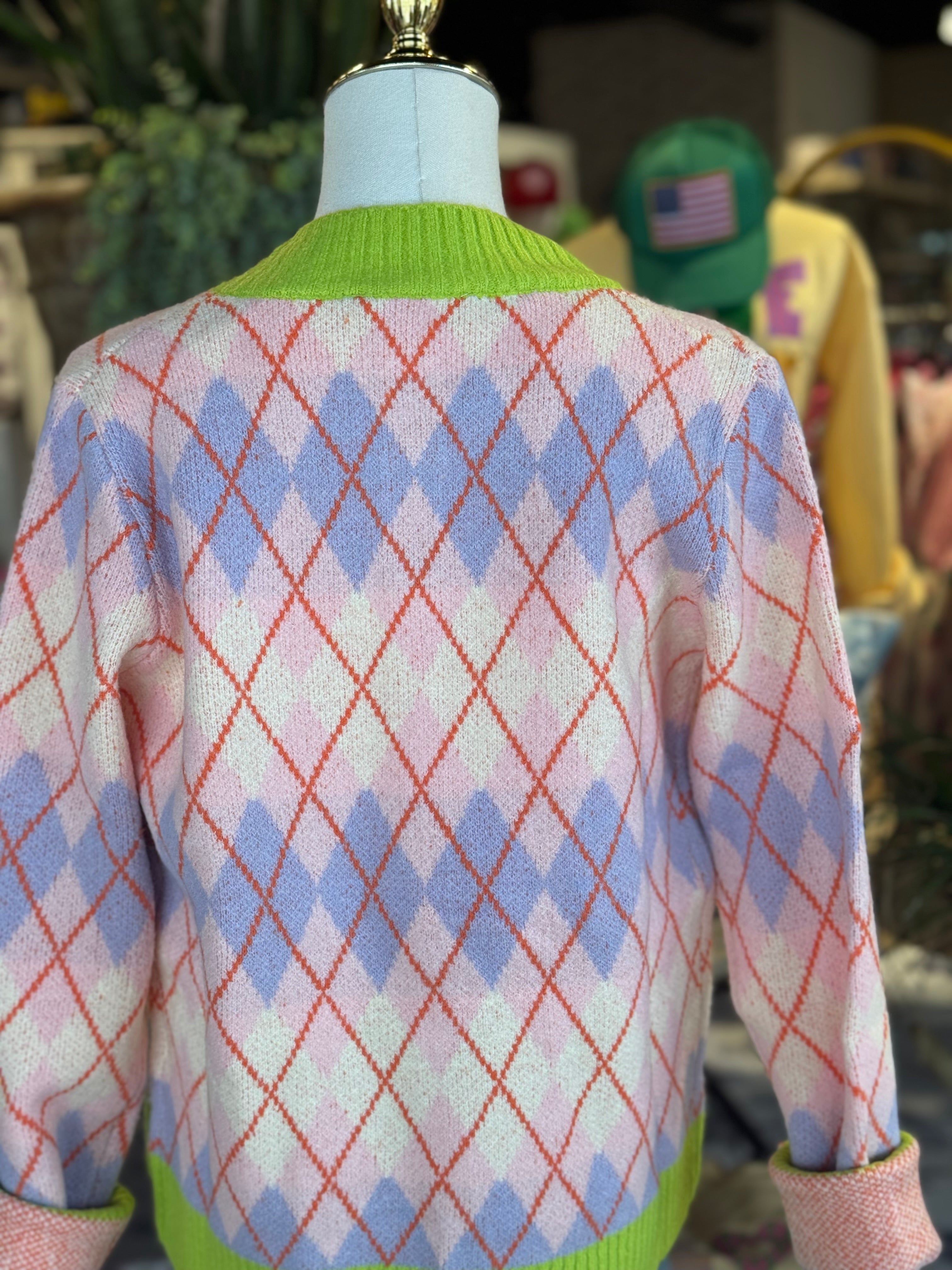 Argyle Cardigan