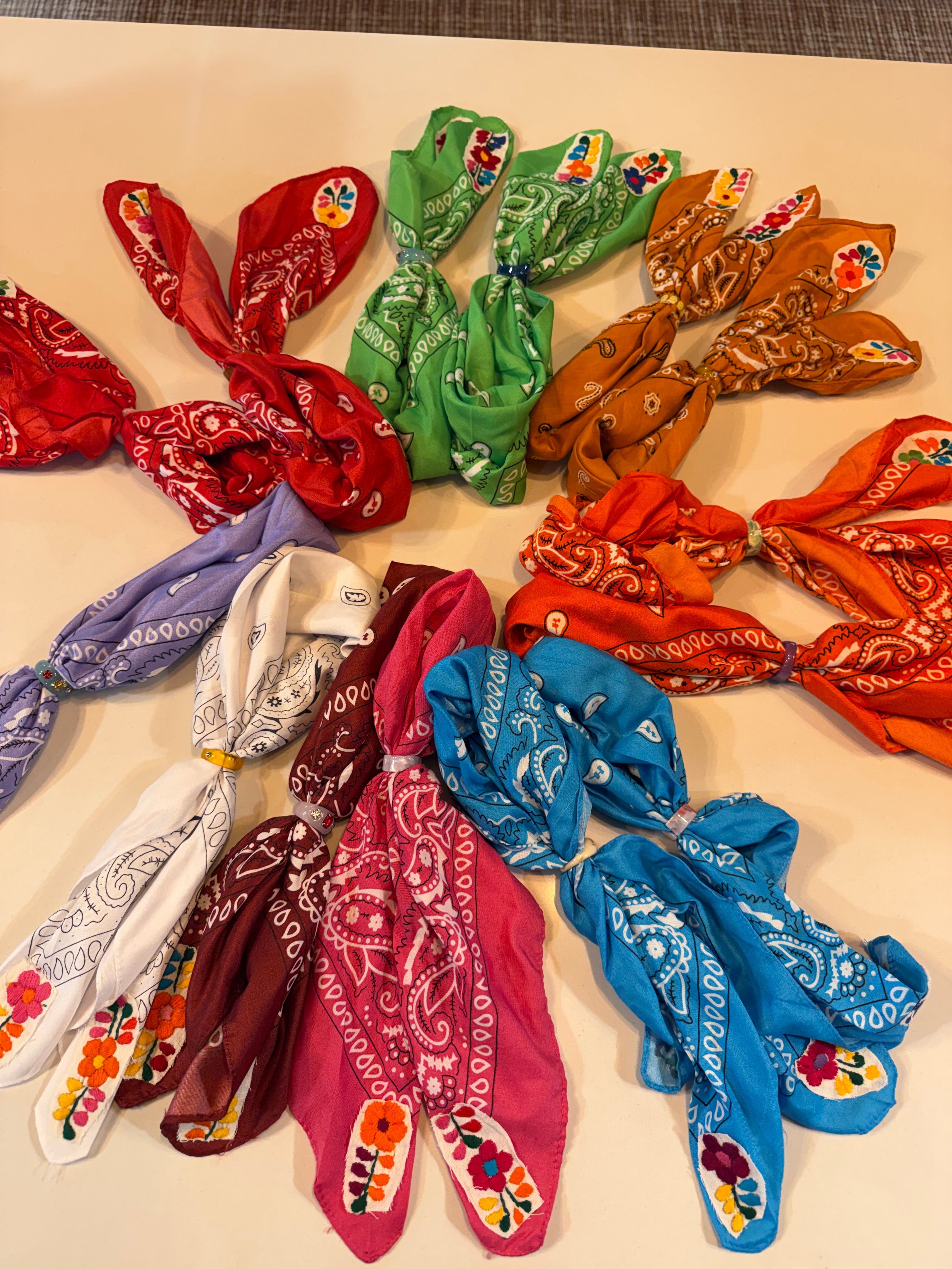 Embellished Bandana with Ring