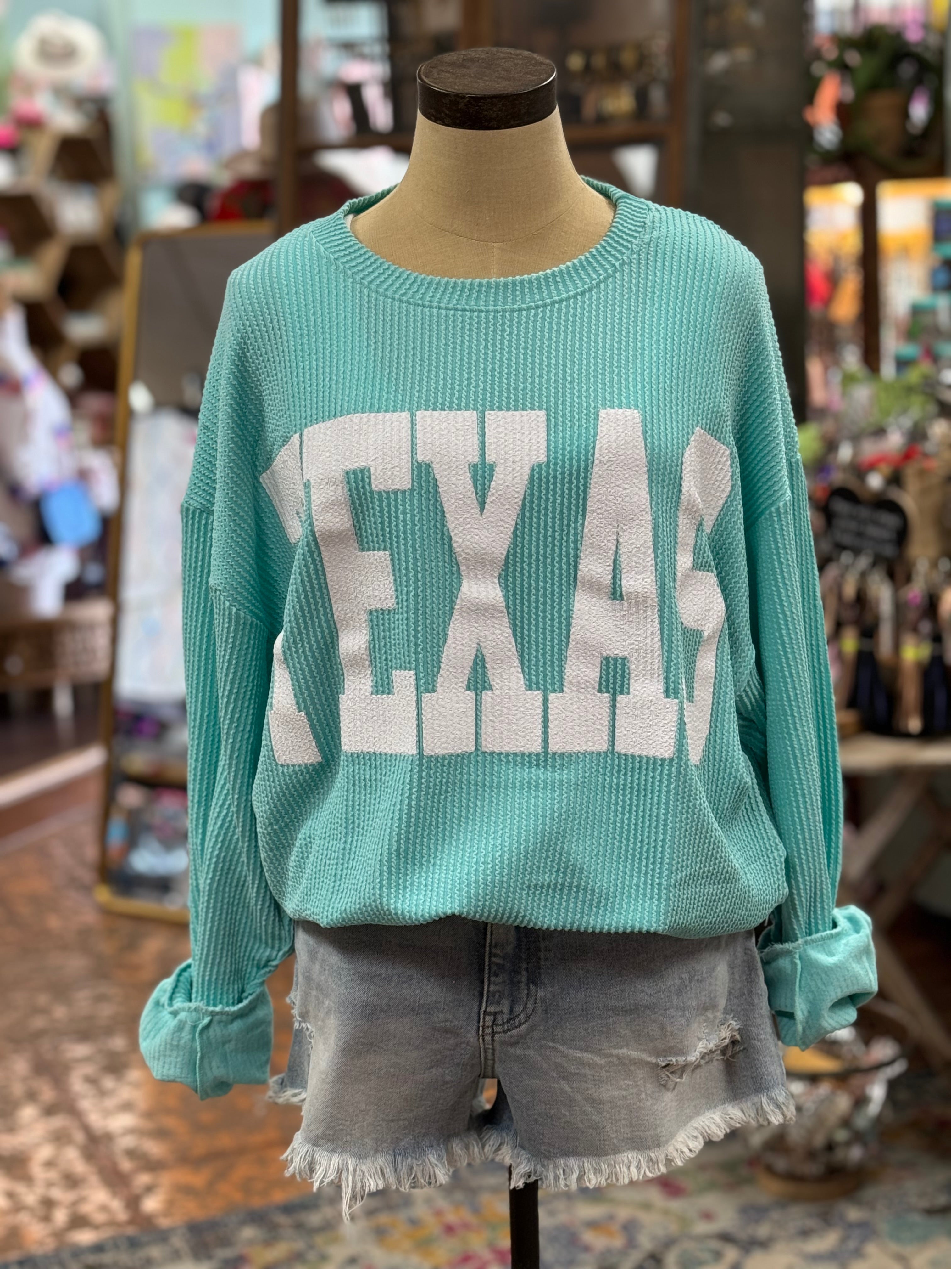 Turquoise Texas Sweatshirt