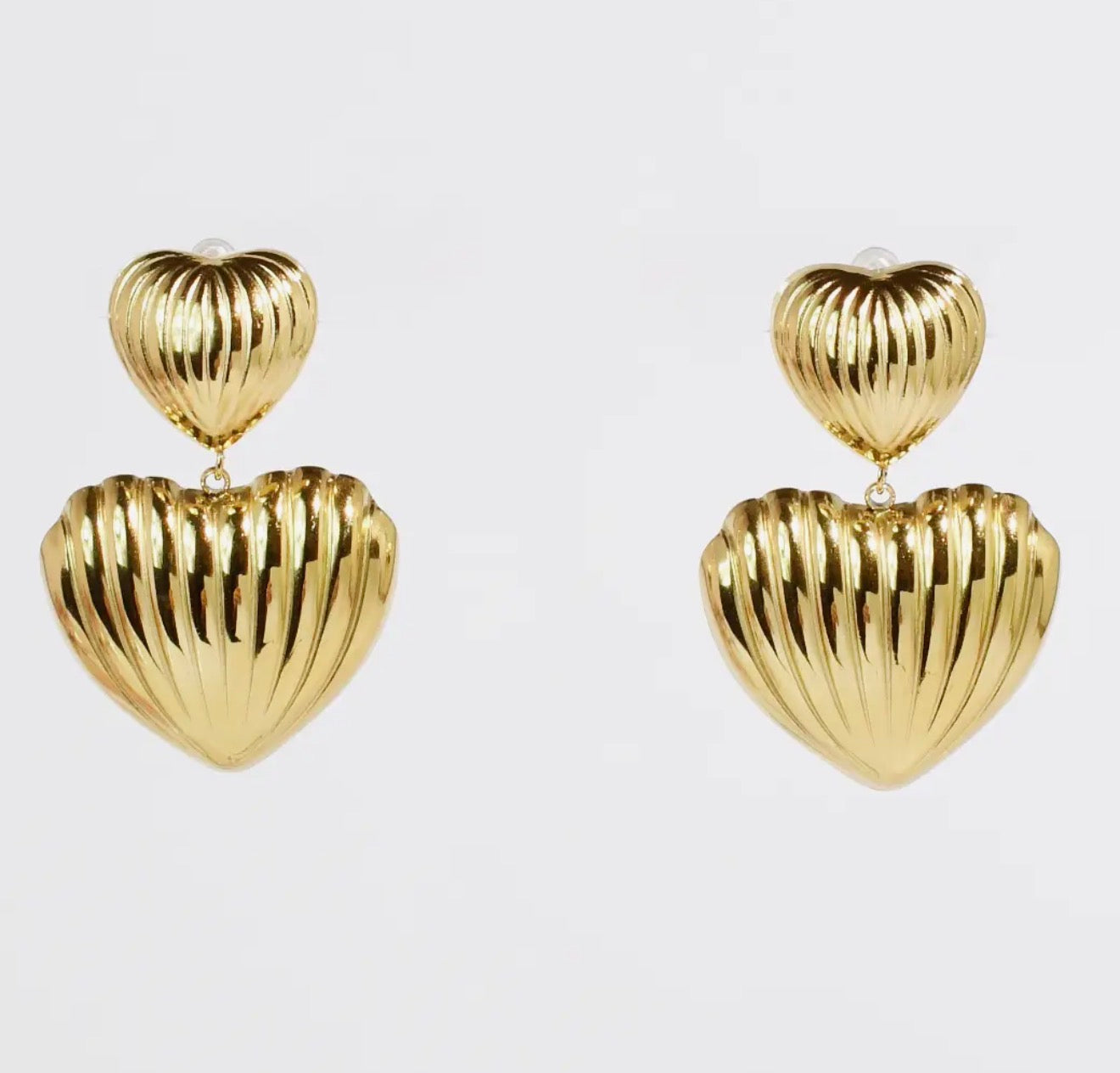 Double Heart Earrings