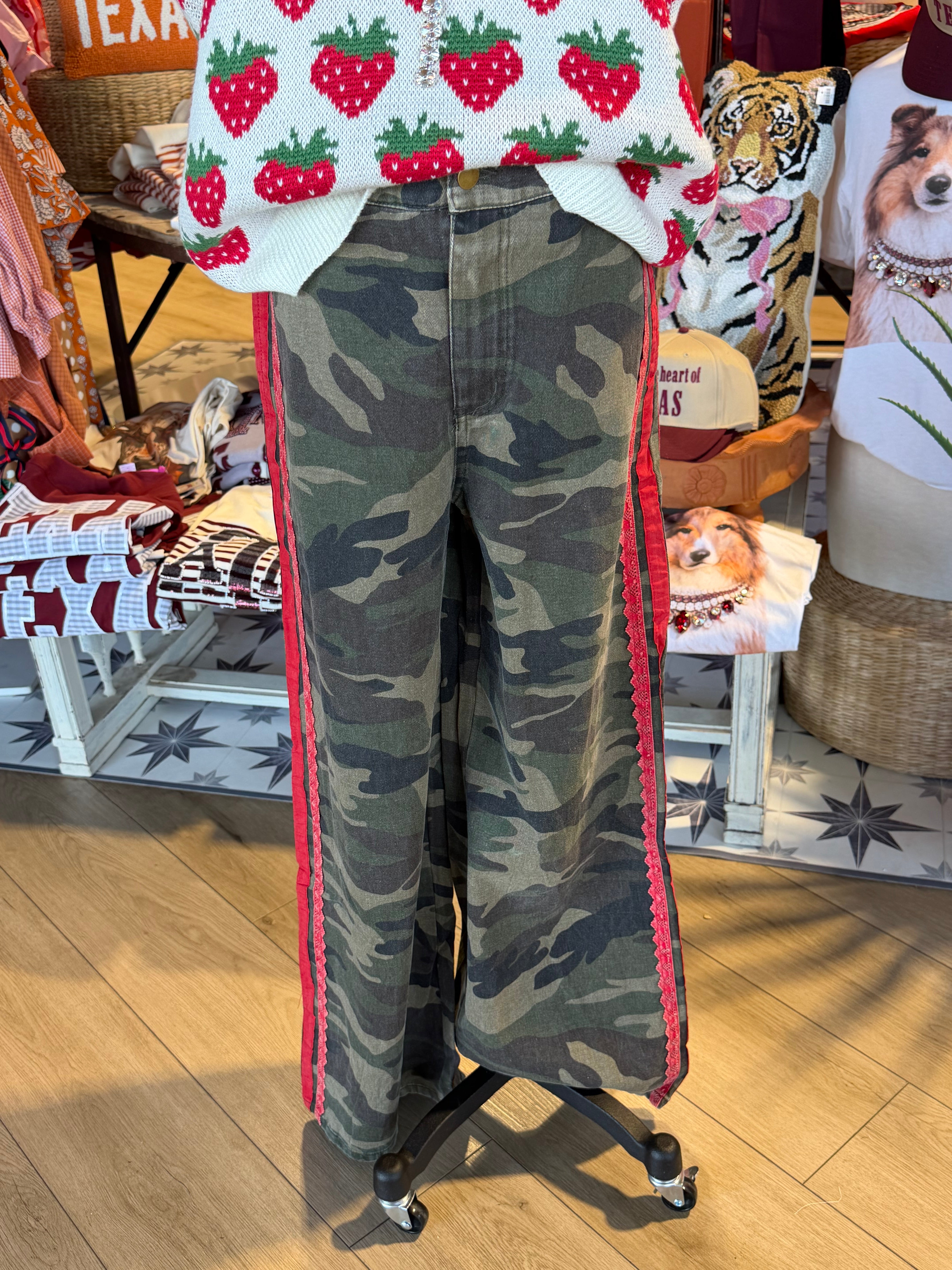 Racing Stripe Camo Pants