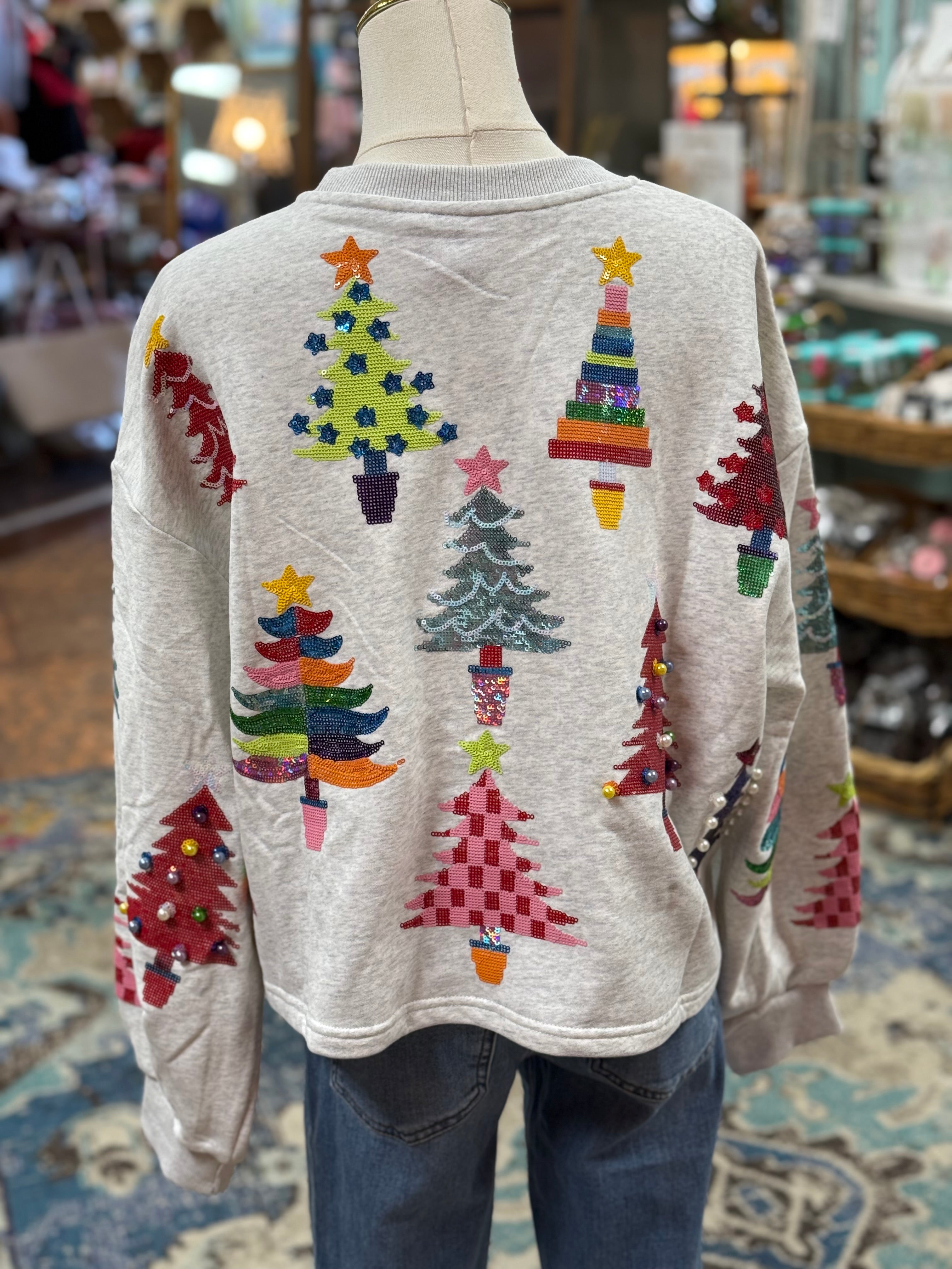 Sequin Tree Sweatshirt