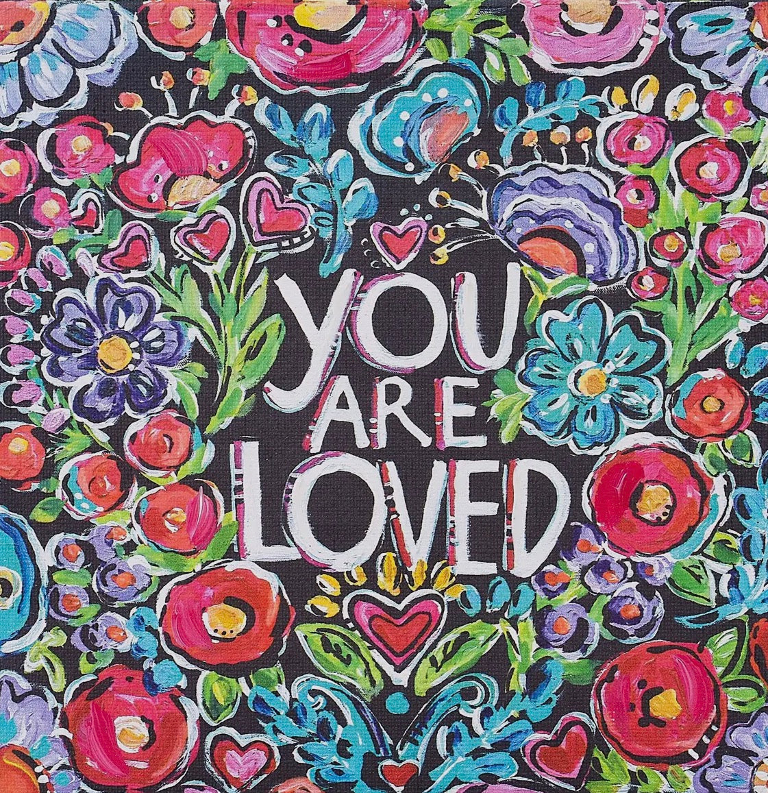 You Are Loved Flower Canvas